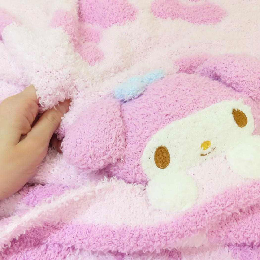 シネマコレクション cinemacollection マイメロディ ひざ掛け毛布 マスコット付きブランケット すやもこ サンリオ 丸眞 ウォーマー雑貨 キャラクター グッズ ピンク