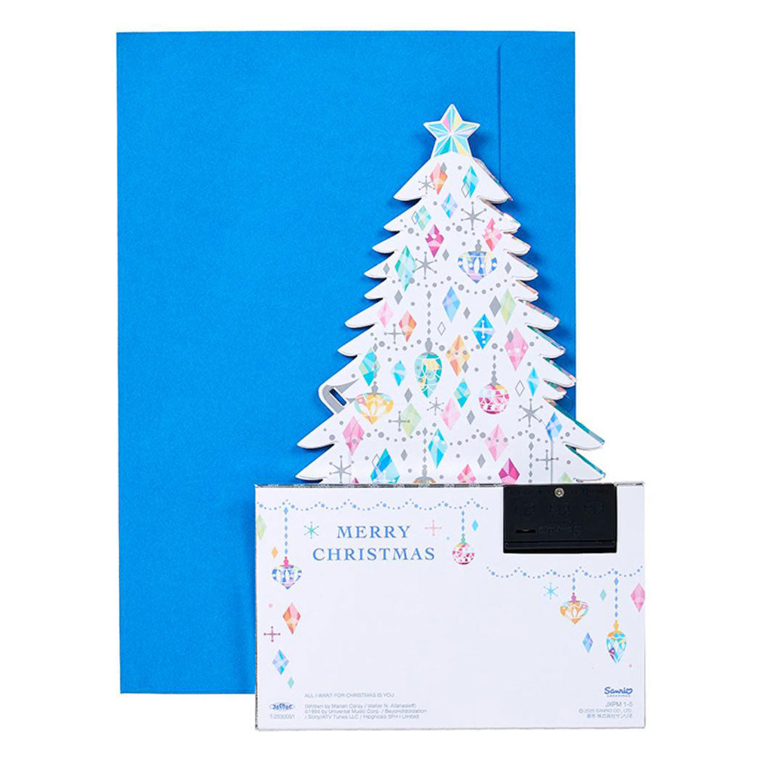 シネマコレクション cinemacollection CHRISTMAS グリーティングカード メロディJXPM 1-5 クリスマスカード 立体 白いツリー サンリオ プレゼント ポップアップ グッズ 他