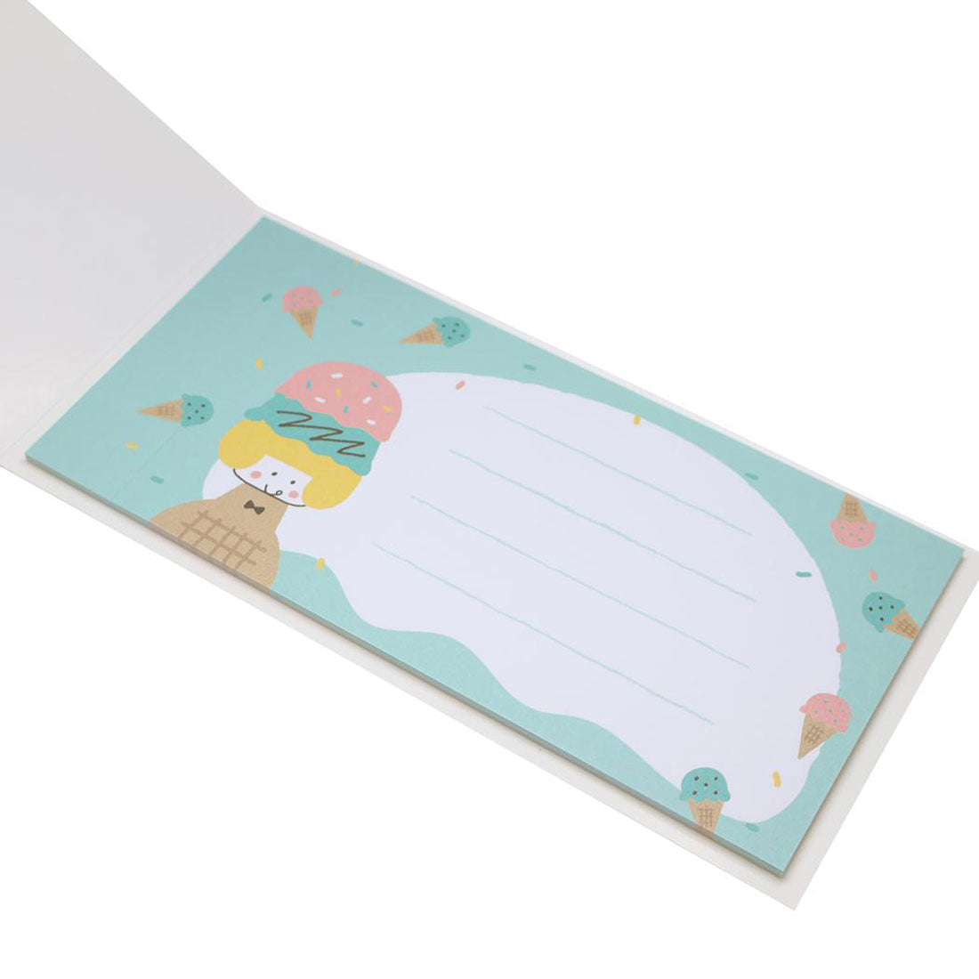 シネマコレクション cinemacollection mizutama 付箋 一筆箋になるふせん アイスガール ヒサゴ 事務用品 かわいい グッズ ブルー