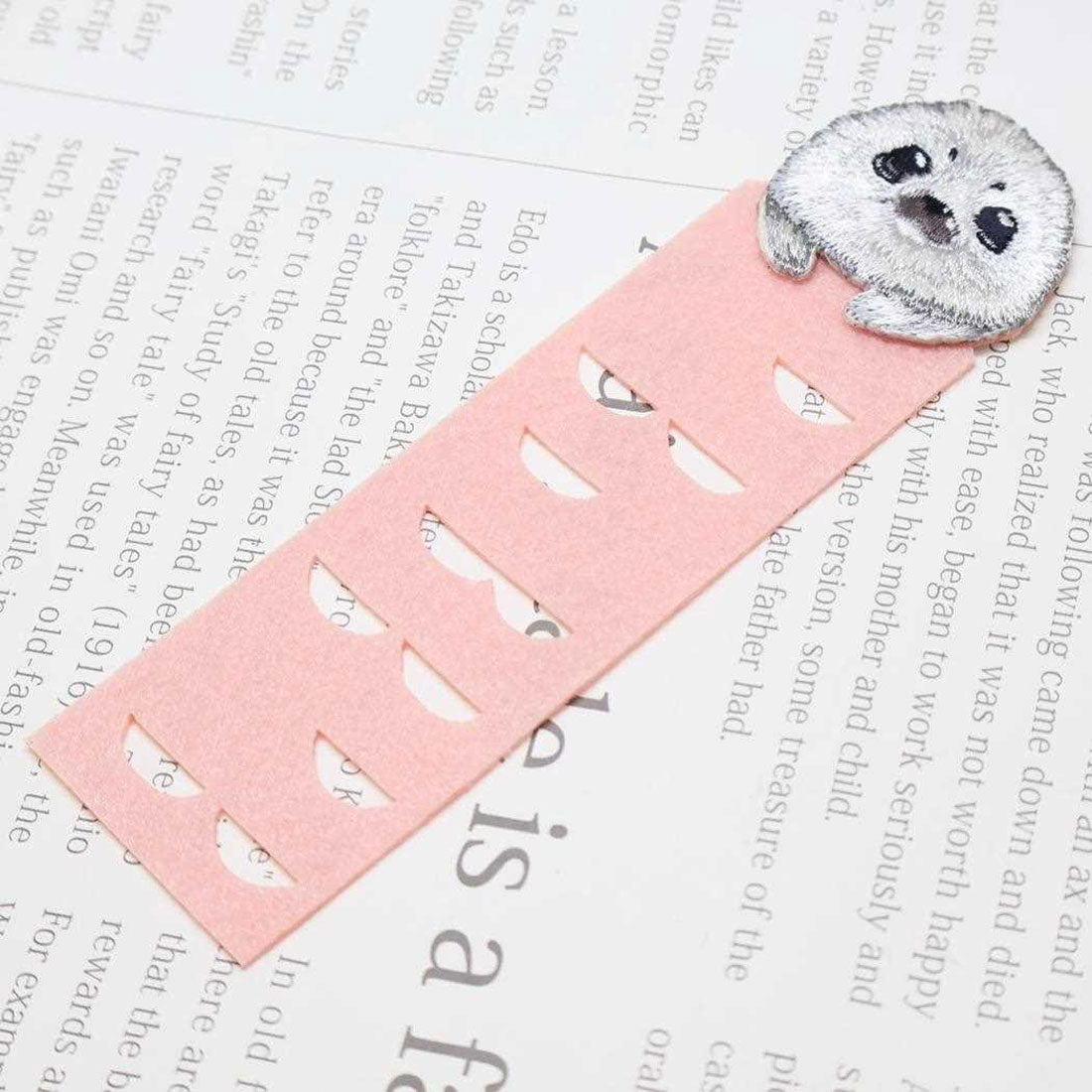 シネマコレクション cinemacollection ANIMAL BOOKMARKER ブックマーク 刺繍栞 アザラシ ヒサゴ しおり かわいい グッズ 他