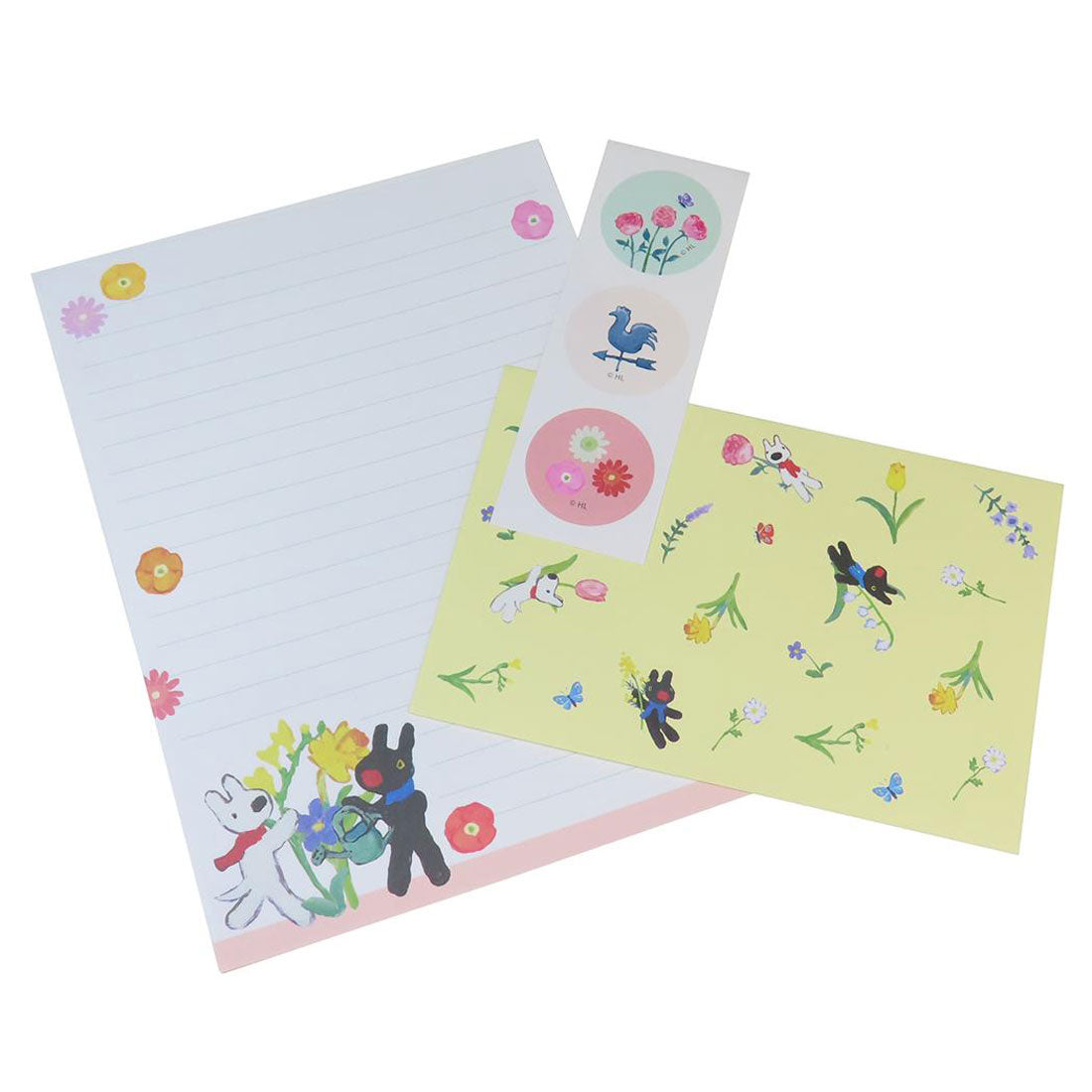 シネマコレクション cinemacollection リサとガスパール 手紙セット レターセット 花 S＆C 便箋＆封筒 絵本キャラクター グッズ 他