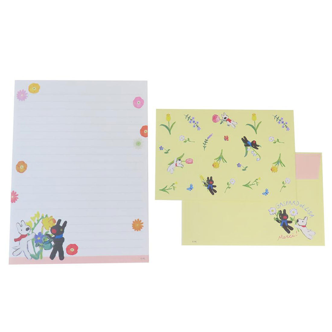 シネマコレクション cinemacollection リサとガスパール 手紙セット レターセット 花 S＆C 便箋＆封筒 絵本キャラクター グッズ 他