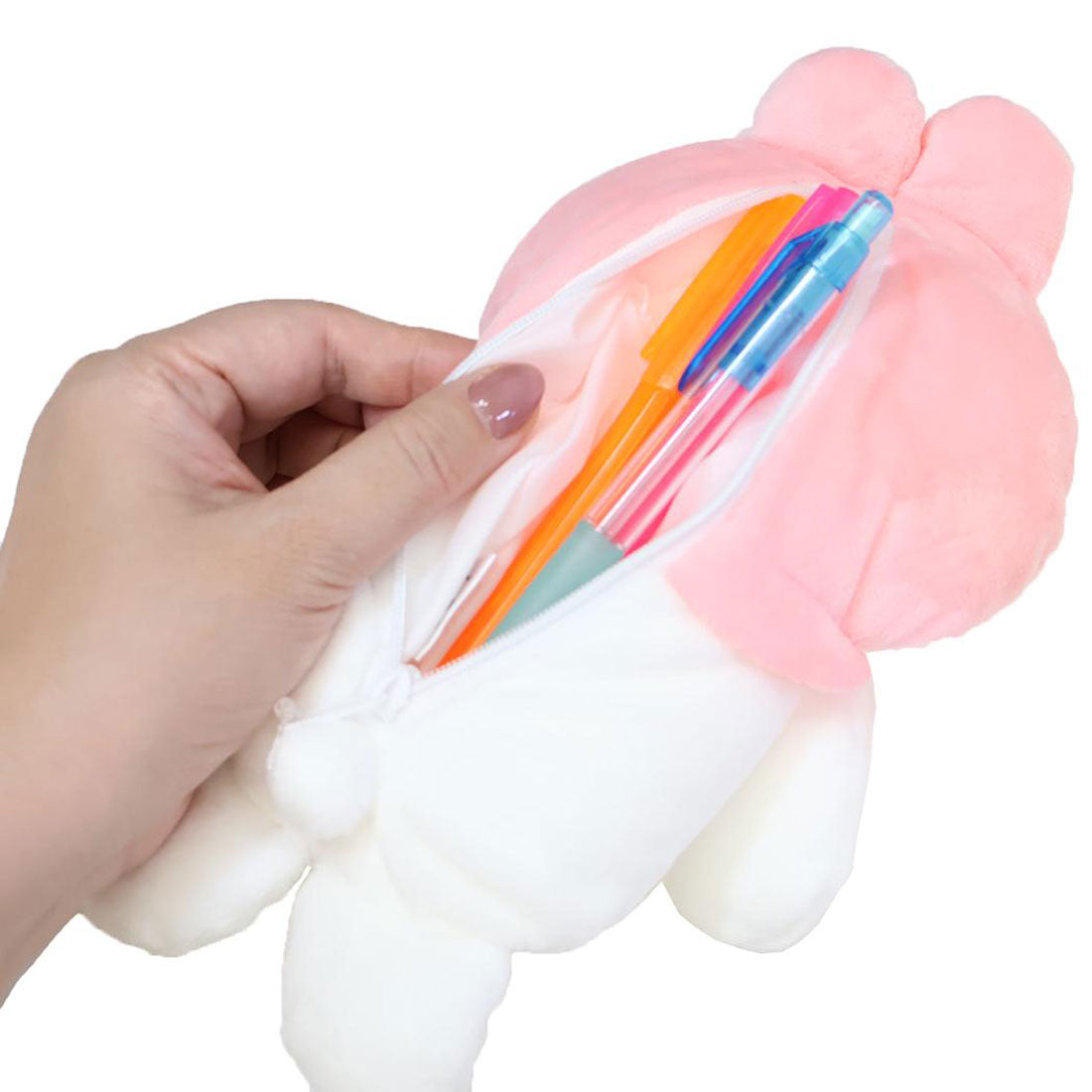 シネマコレクション cinemacollection サンリオキャラクターズxもちもちぱんだ ペンケース ふわもこペンポーチ マイメロディ カミオジャパン 筆箱 新学期準備文具 ぬいぐるみペンポーチ キャラクター グッズ 他