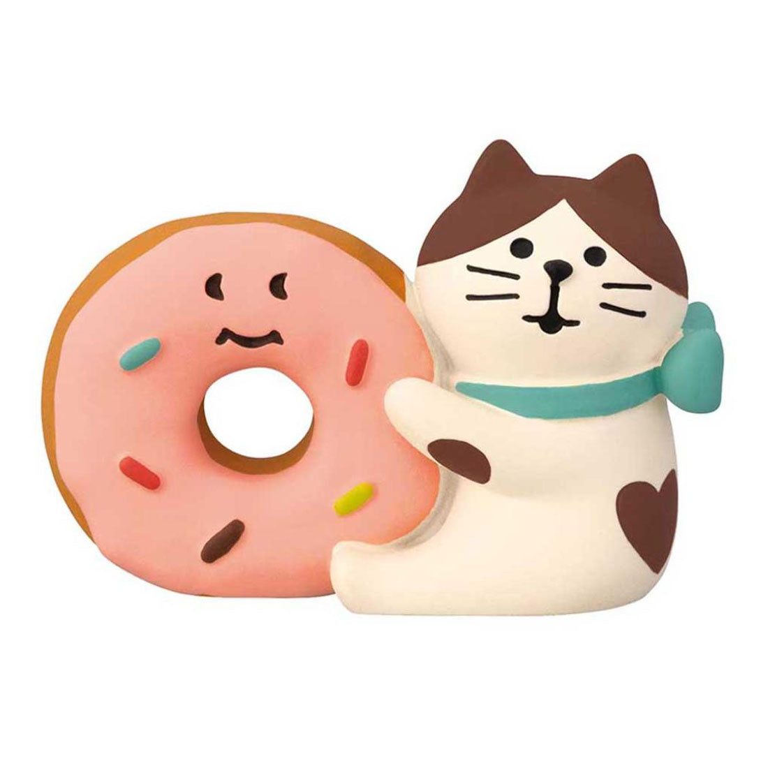 シネマコレクション cinemacollection concombre マスコット ドーナツLOVE猫  デコレ インテリア かわいい グッズ マルチカラー