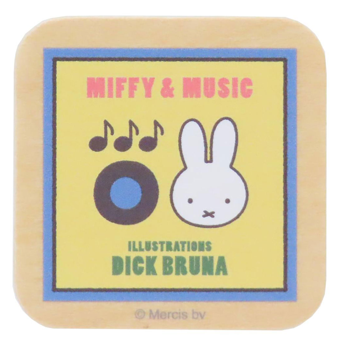 シネマコレクション cinemacollection ミッフィー 磁石 ウッドマグネット MIFFY＆MUSIC イエロー ディックブルーナ ナガノファクトリー ホワイトボード 冷蔵庫 絵本キャラクター グッズ 他