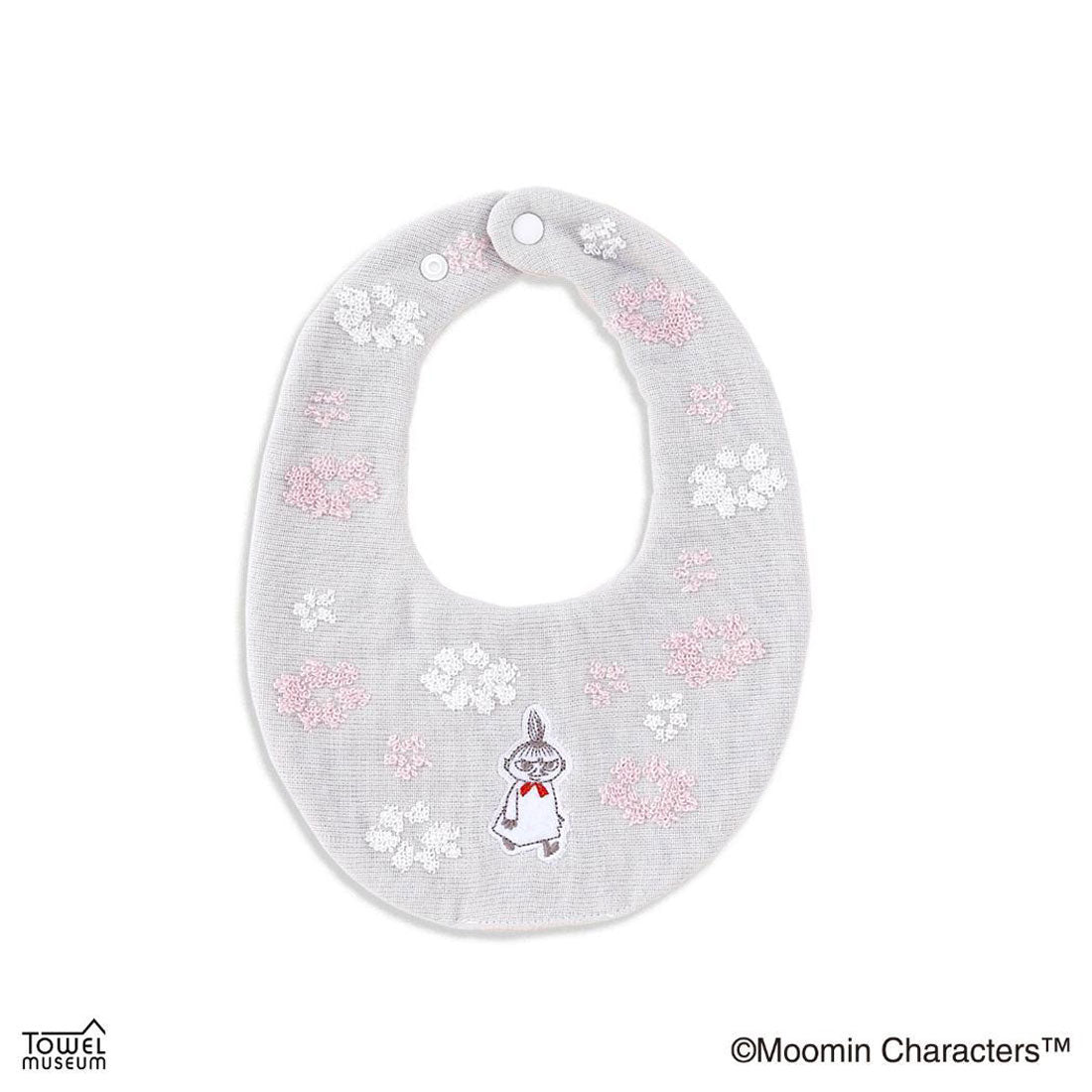 シネマコレクション cinemacollection ムーミン ベビービブ ガーゼパイル スタイ 野花 リトルミイ ピンク 北欧 タオル美術館 プレゼント かわいい キャラクター グッズ 他
