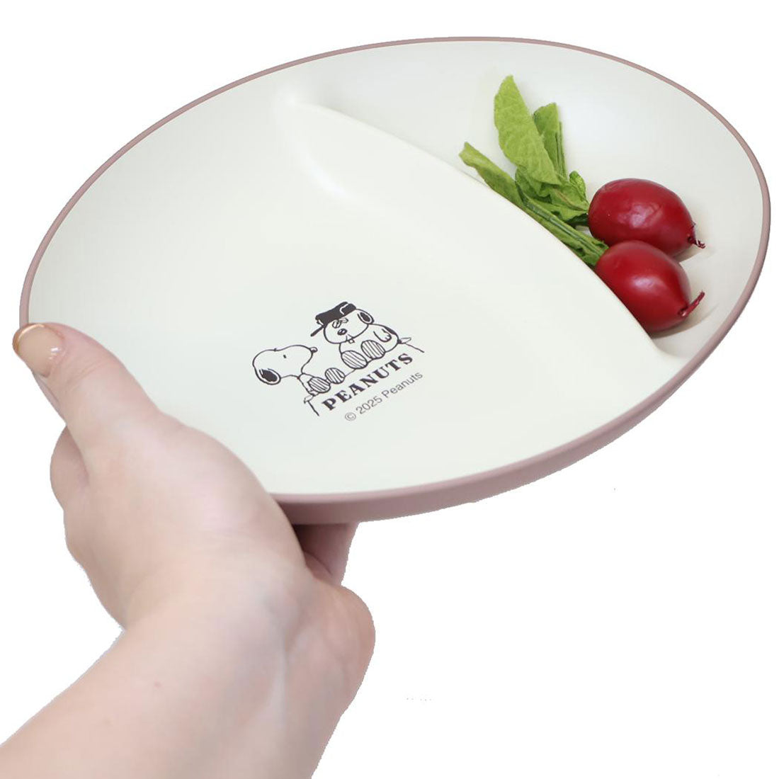 シネマコレクション cinemacollection スヌーピー 中皿 オーバルプレート仕切り付き CONTENT＆HAPPY ピーナッツ カミオジャパン 電子レンジ対応 割れにくい食器 キャラクター グッズ 【返品不可商品】 他