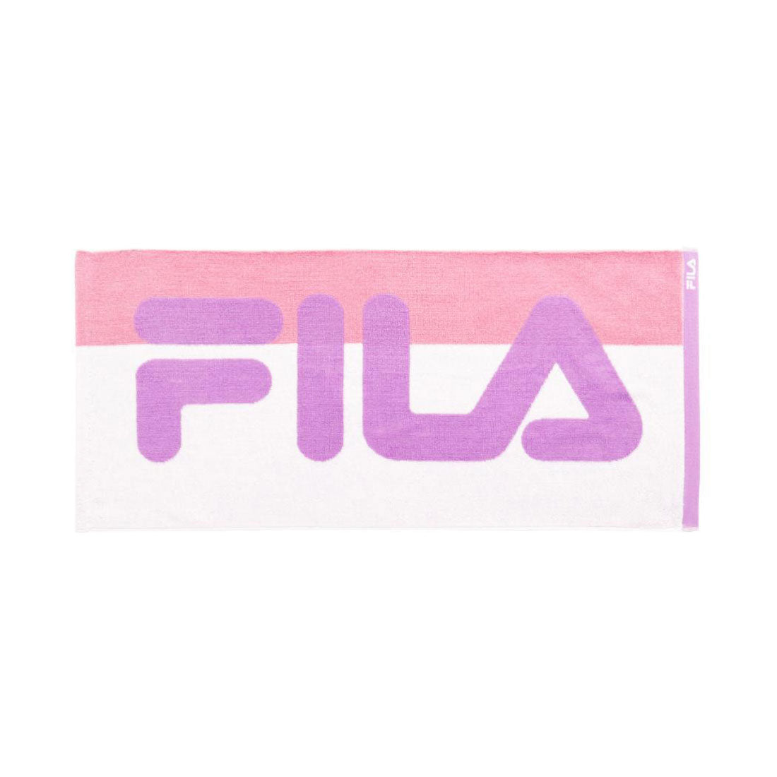 シネマコレクション cinemacollection FILA フィラ ロングタオル フルフィーコットン フェイスタオル ワンポイント パープル タオル美術館 プレゼント 汗拭きタオル グッズ 他