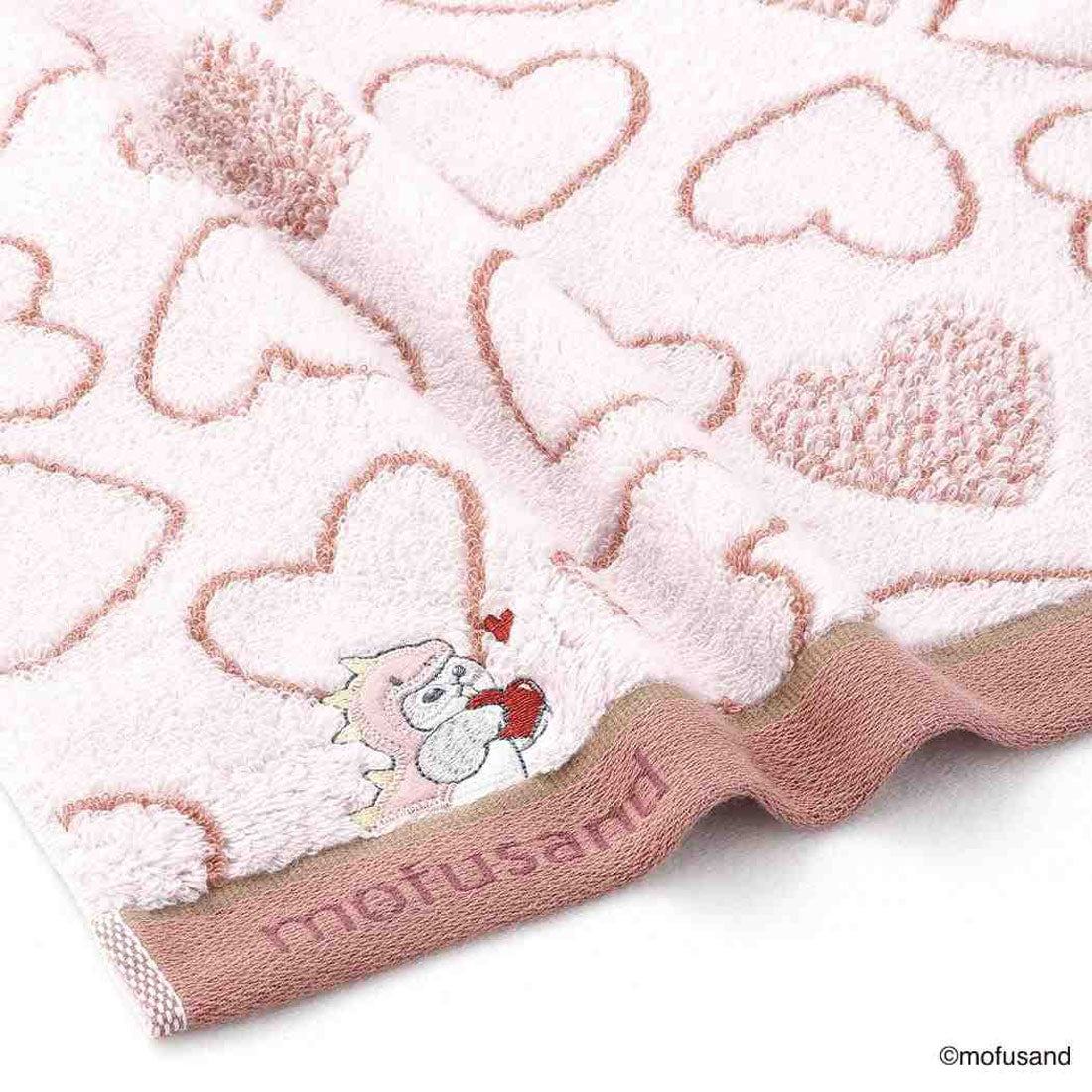 シネマコレクション cinemacollection mofusand モフサンド ロングタオル フルフィーコットン無撚糸フェイスタオル かいじゅうにゃん ピンク タオル美術館 プレゼント かわいい キャラクター グッズ 他