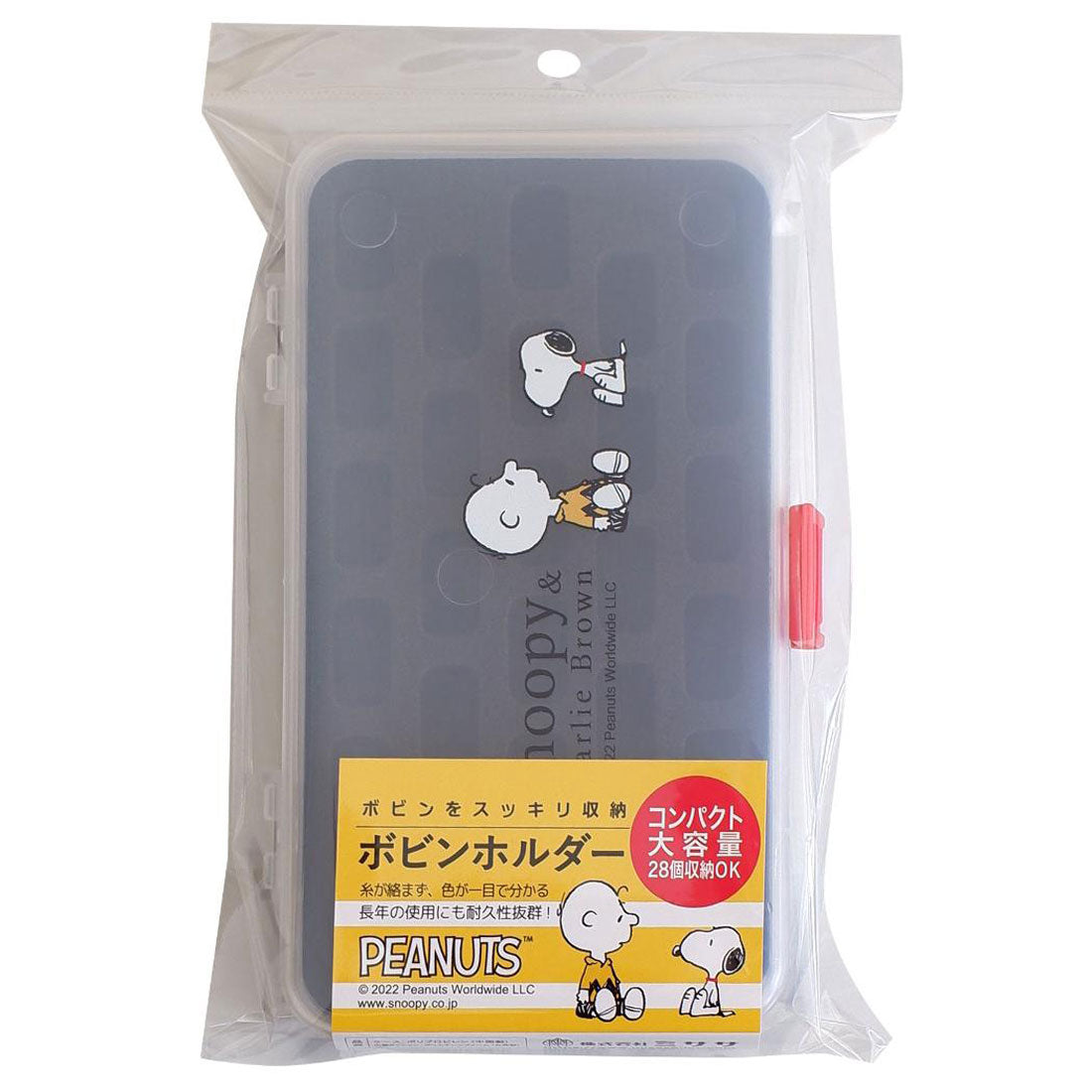 シネマコレクション cinemacollection スヌーピー 手芸用品 ボビンホルダー ピーナッツ ミササ ボビンケース 28個収納OK キャラクター グッズ 他
