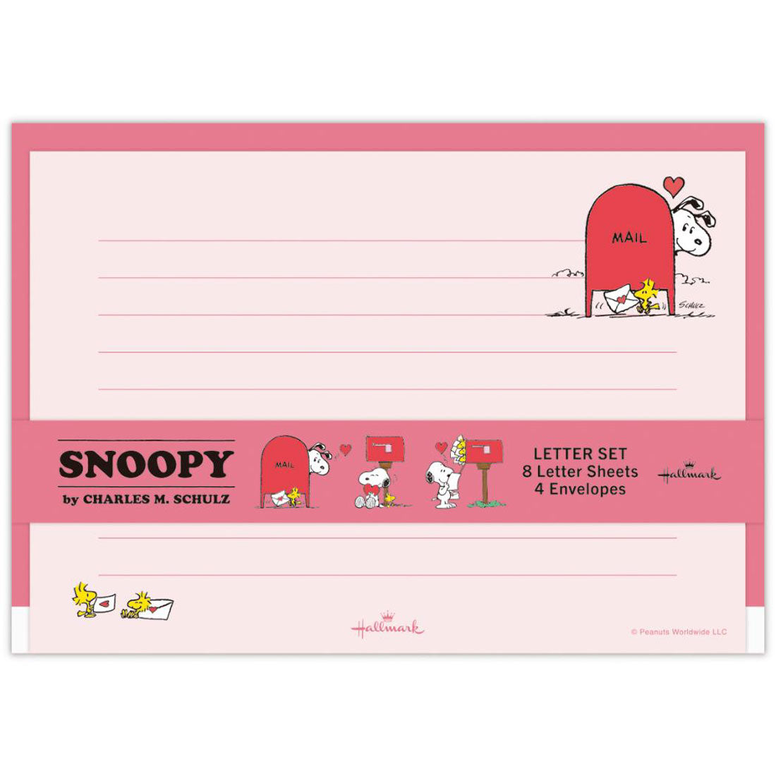 シネマコレクション cinemacollection スヌーピー 手紙セット 便箋＆封筒セット Happiness is Red POST ピーナッツ 日本ホールマーク かわいい キャラクター グッズ 他