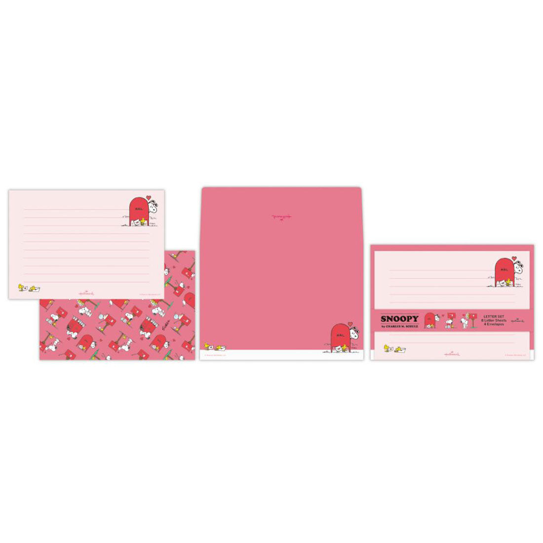 シネマコレクション cinemacollection スヌーピー 手紙セット 便箋＆封筒セット Happiness is Red POST ピーナッツ 日本ホールマーク かわいい キャラクター グッズ 他
