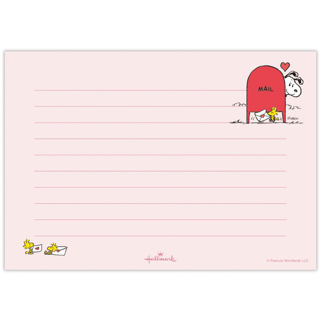 シネマコレクション cinemacollection スヌーピー 手紙セット 便箋＆封筒セット Happiness is Red POST ピーナッツ 日本ホールマーク かわいい キャラクター グッズ 他