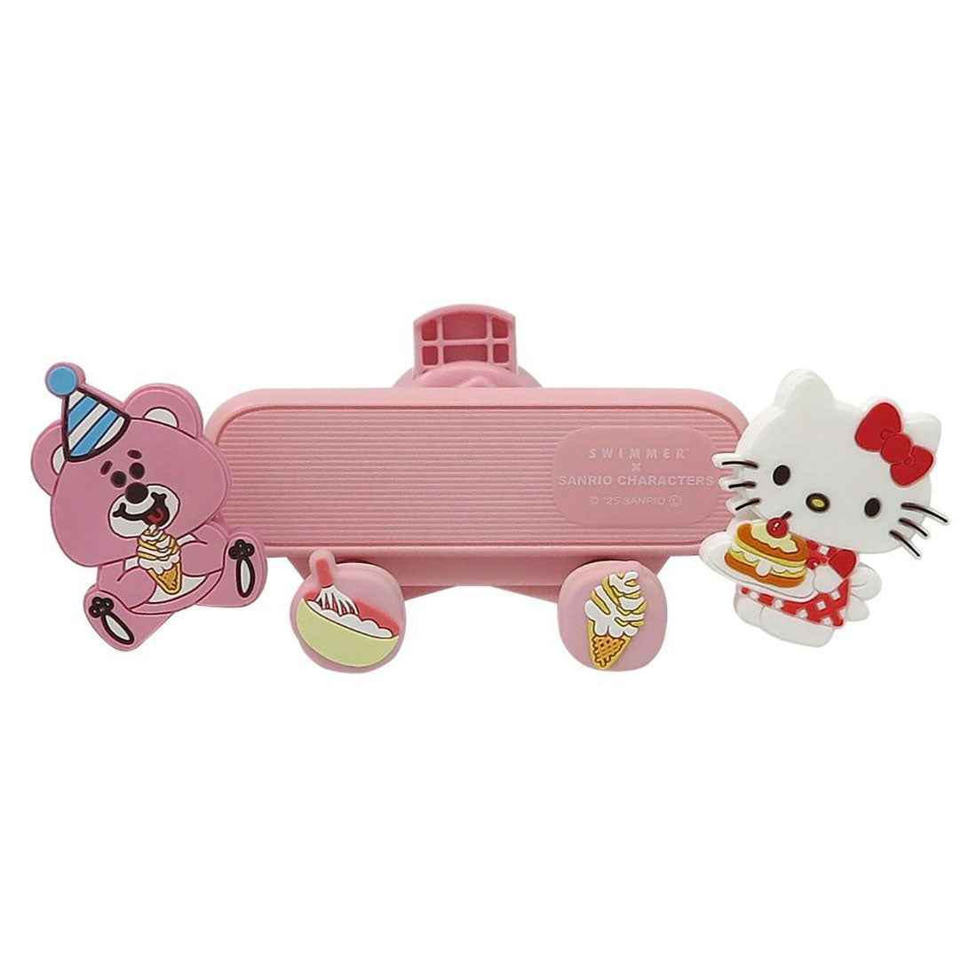 シネマコレクション cinemacollection スイマーxサンリオキャラクターズ 車内インテリア スマホホルダー ハローキティ SWIMMER サンリオ 三金商事 MEIHO スマホスタンド キャラクター グッズ ピンク