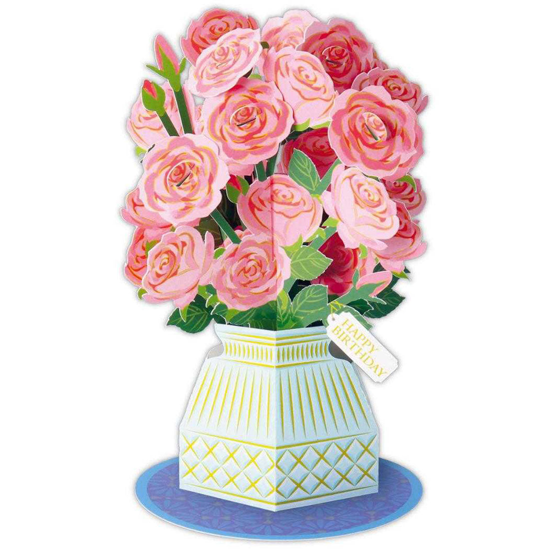 シネマコレクション cinemacollection グリーティングカード 誕生お祝い 立体カード With Flowers ローズ 日本ホールマーク バースデーカード かわいい グッズ マルチカラー