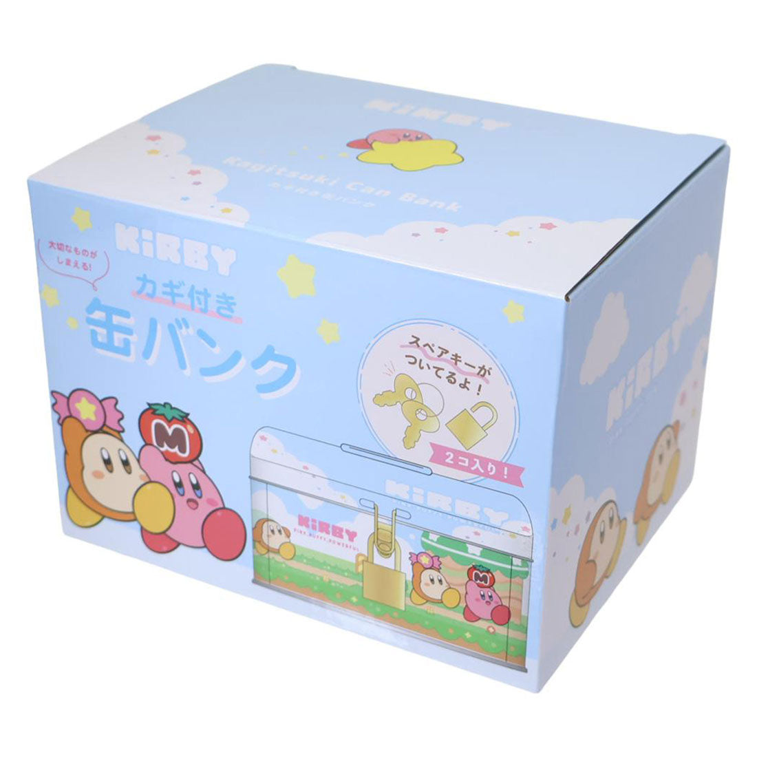 シネマコレクション cinemacollection 星のカービィ 貯金箱 カギ付き缶バンク グリーングリーンズ ティーズファクトリー プレゼント キャラクター グッズ 他