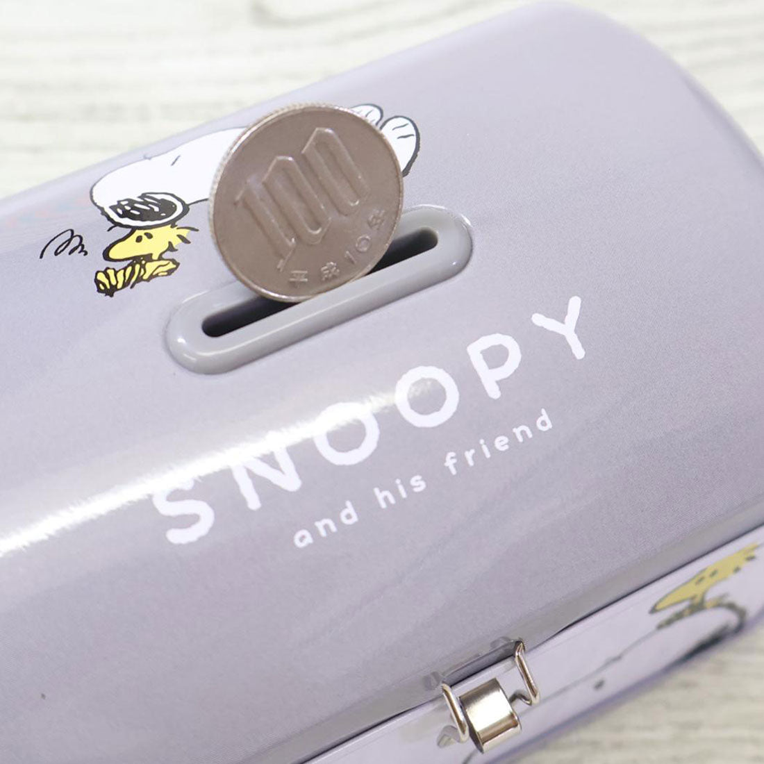 Monochrome Lock with Bank Coin Snoopy Collection Cinema bank SNOOPY コレクション PEANUTS Fa T's コレクション