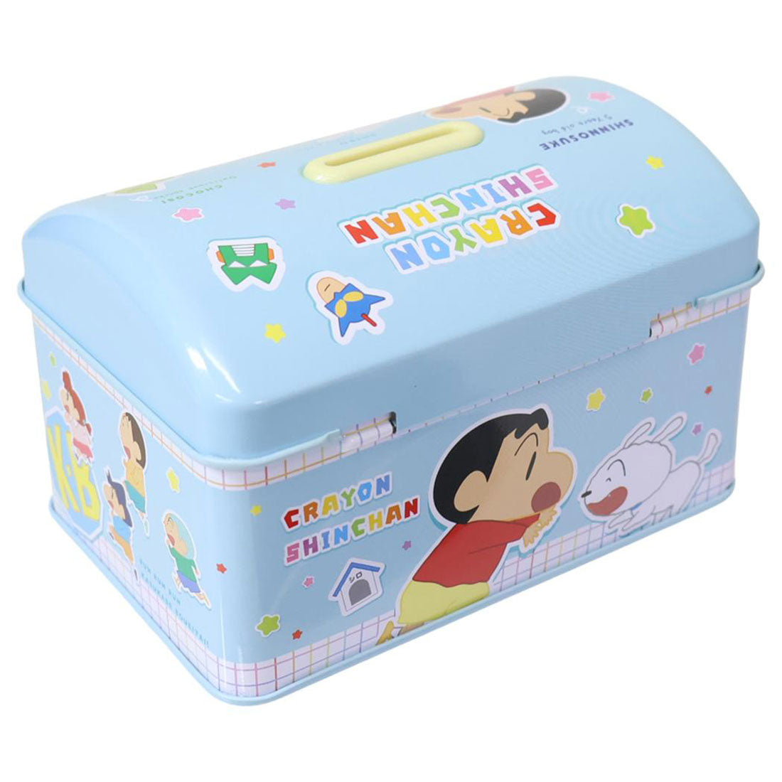 シネマコレクション cinemacollection クレヨンしんちゃん 貯金箱 カギ付き缶バンク ステッカー ティーズファクトリー プレゼント アニメキャラクター グッズ 他