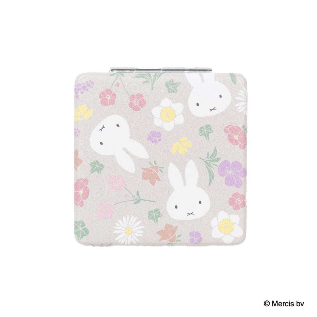 シネマコレクション cinemacollection ミッフィー 手鏡 MIFFY Floral pattern コンパクトミラー ベージュ ディックブルーナ エフエービージャパン 折りたたみミラー 絵本キャラクター グッズ 他