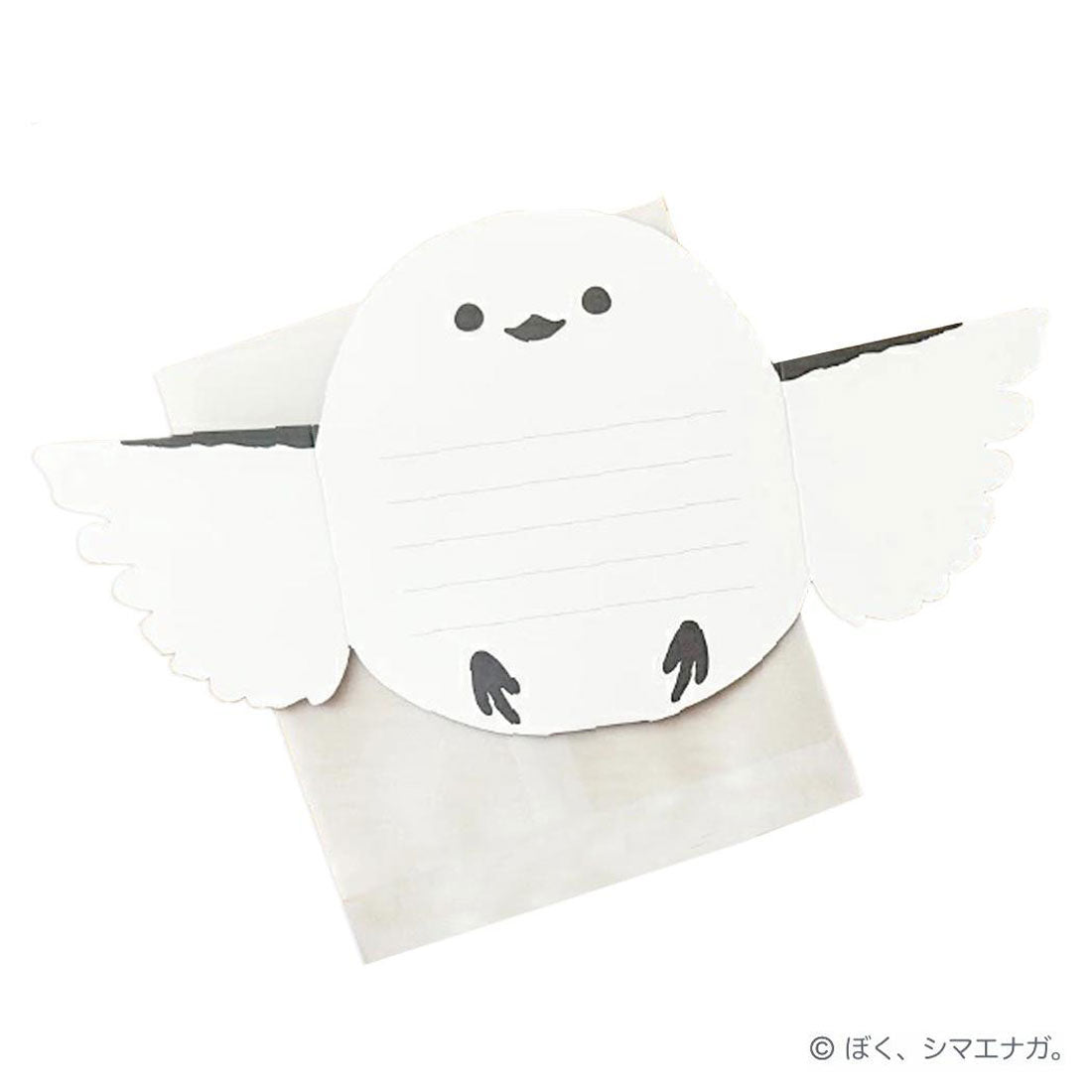 シネマコレクション cinemacollection ぼく、シマエナガ 手紙セット まんまるレターセット フタバ 便箋＆封筒 かわいい グッズ ホワイト