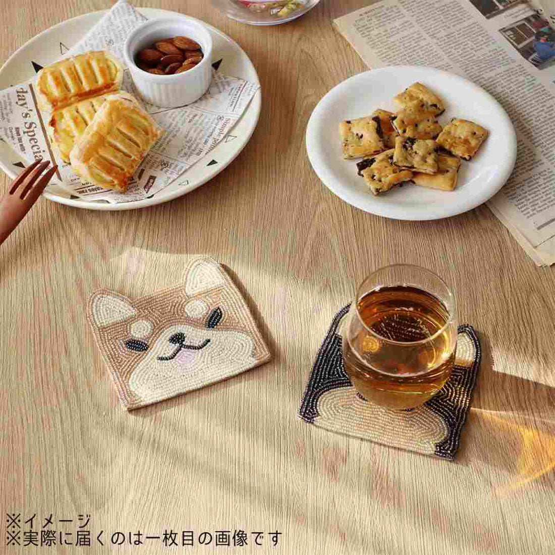 シネマコレクション cinemacollection アニマルグッズ テーブルウェア ビーズコースター クロシバ トモコーポレーション コップ敷き コップ置き プレゼント グッズ ブラック