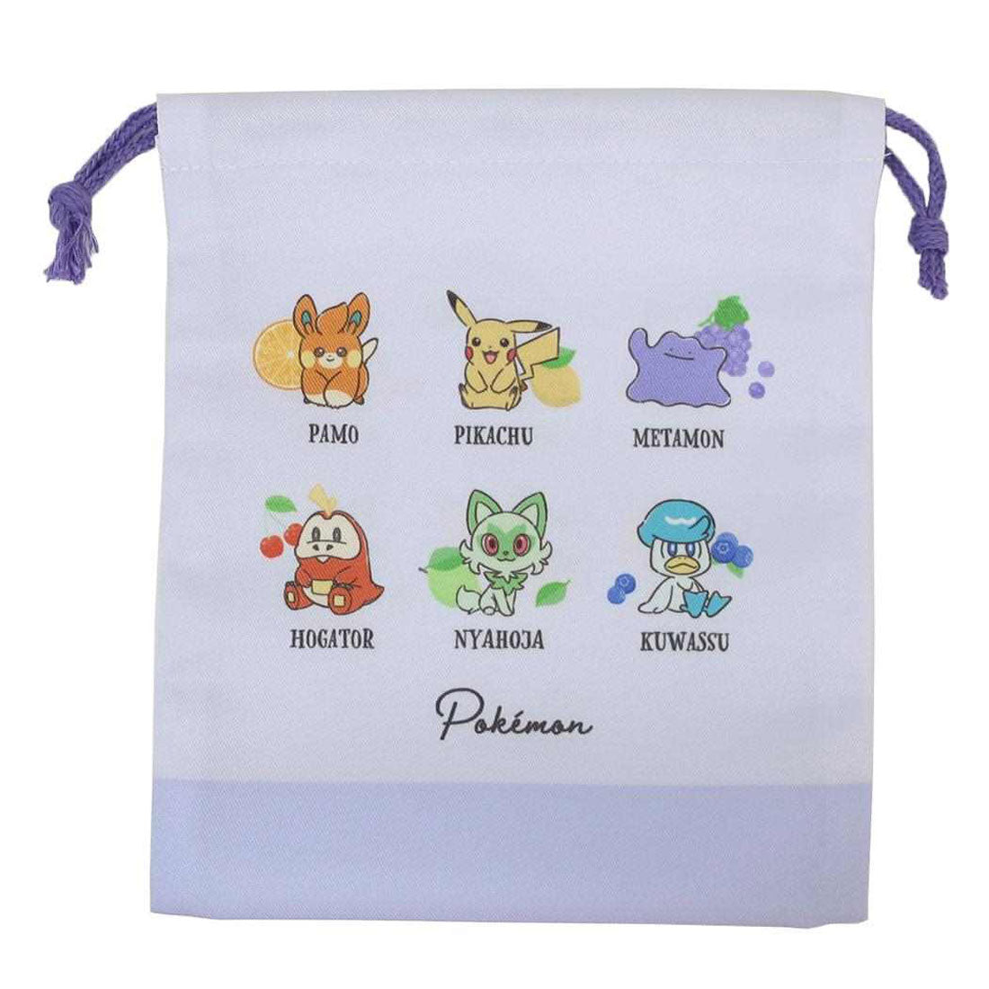 シネマコレクション cinemacollection ポケットモンスター 巾着袋 マチ付き巾着 フルーツいっぱい ポケモン カミオジャパン 新学期準備 キャラクター グッズ 他