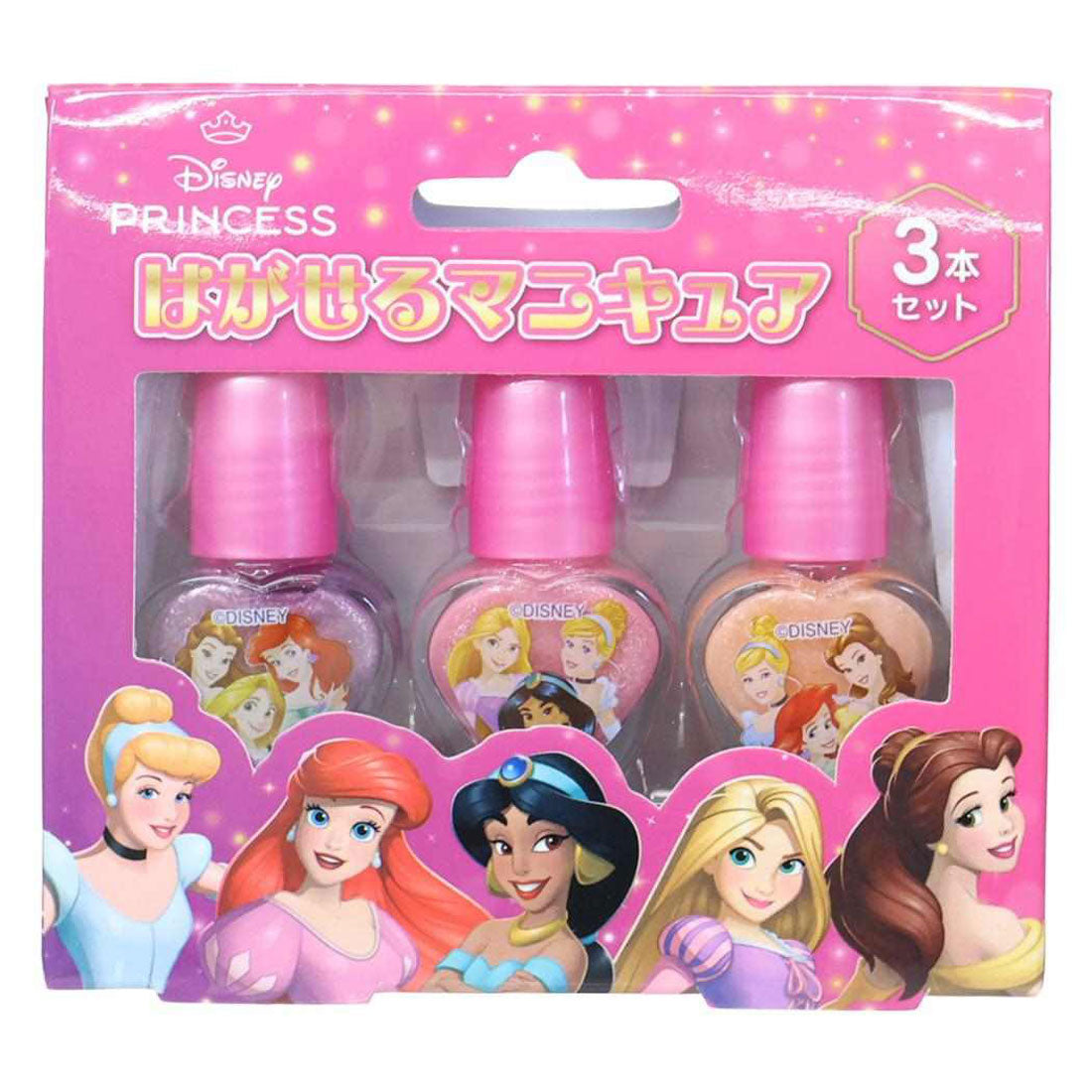 Cinema Collection Disney Princess Peel-Off Nail Art Removable Nail Pol