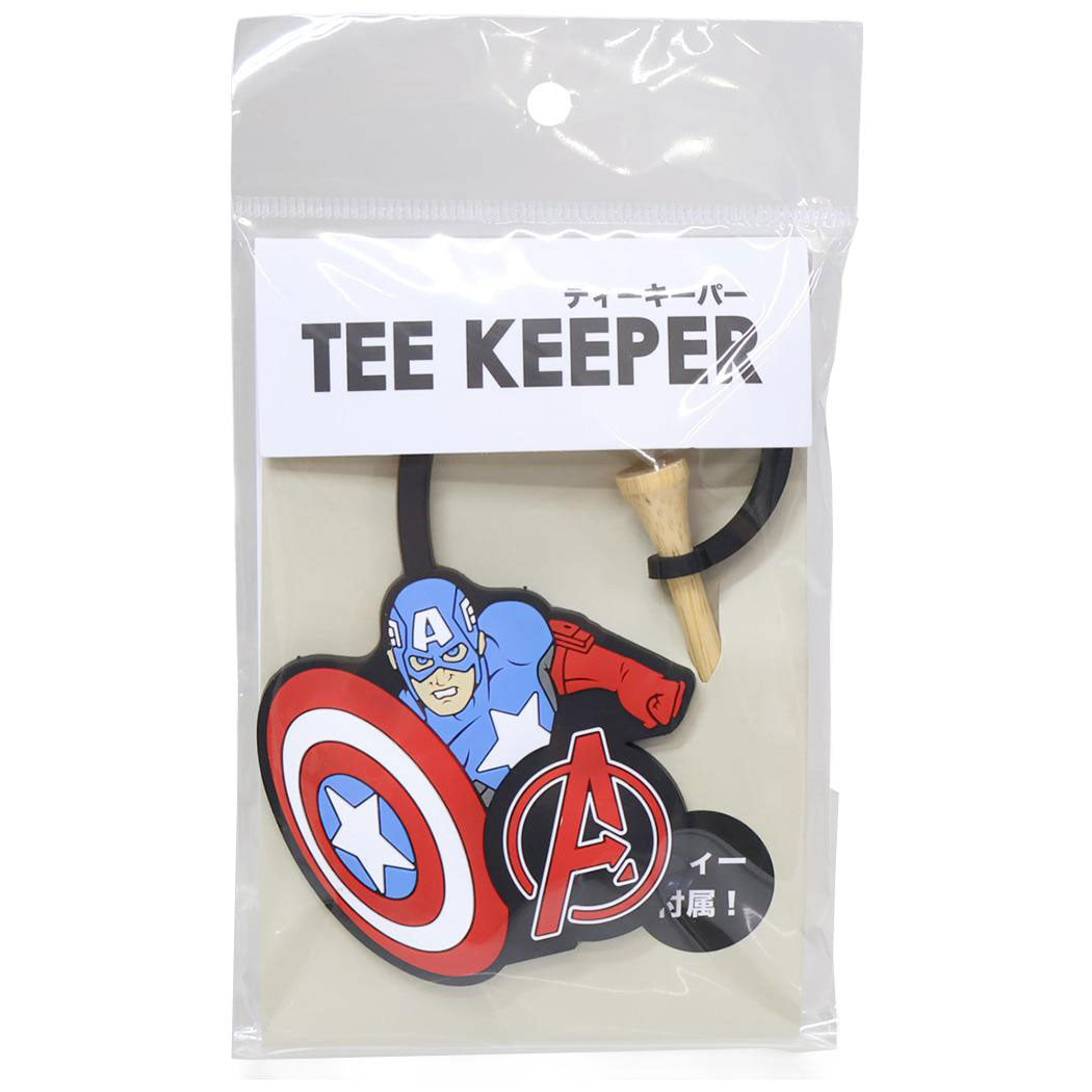 シネマコレクション cinemacollection キャプテンアメリカ ゴルフ用品 ティーキーパー キープ MARVEL 丸眞 ゴルフ雑貨 キャラクター グッズ マルチカラー
