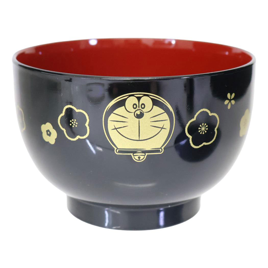 シネマコレクション cinemacollection ドラえもん お椀 梅紋様 塗汁椀 黒 藤子F不二雄 金正陶器 日本製 アニメキャラクター グッズ 【返品不可商品】 他