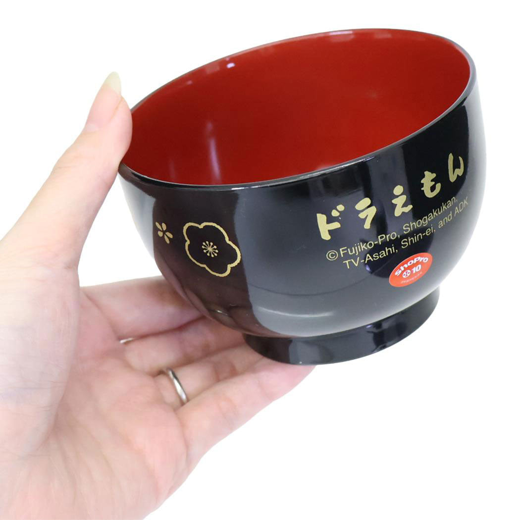 シネマコレクション cinemacollection ドラえもん お椀 梅紋様 塗汁椀 黒 藤子F不二雄 金正陶器 日本製 アニメキャラクター グッズ 【返品不可商品】 他