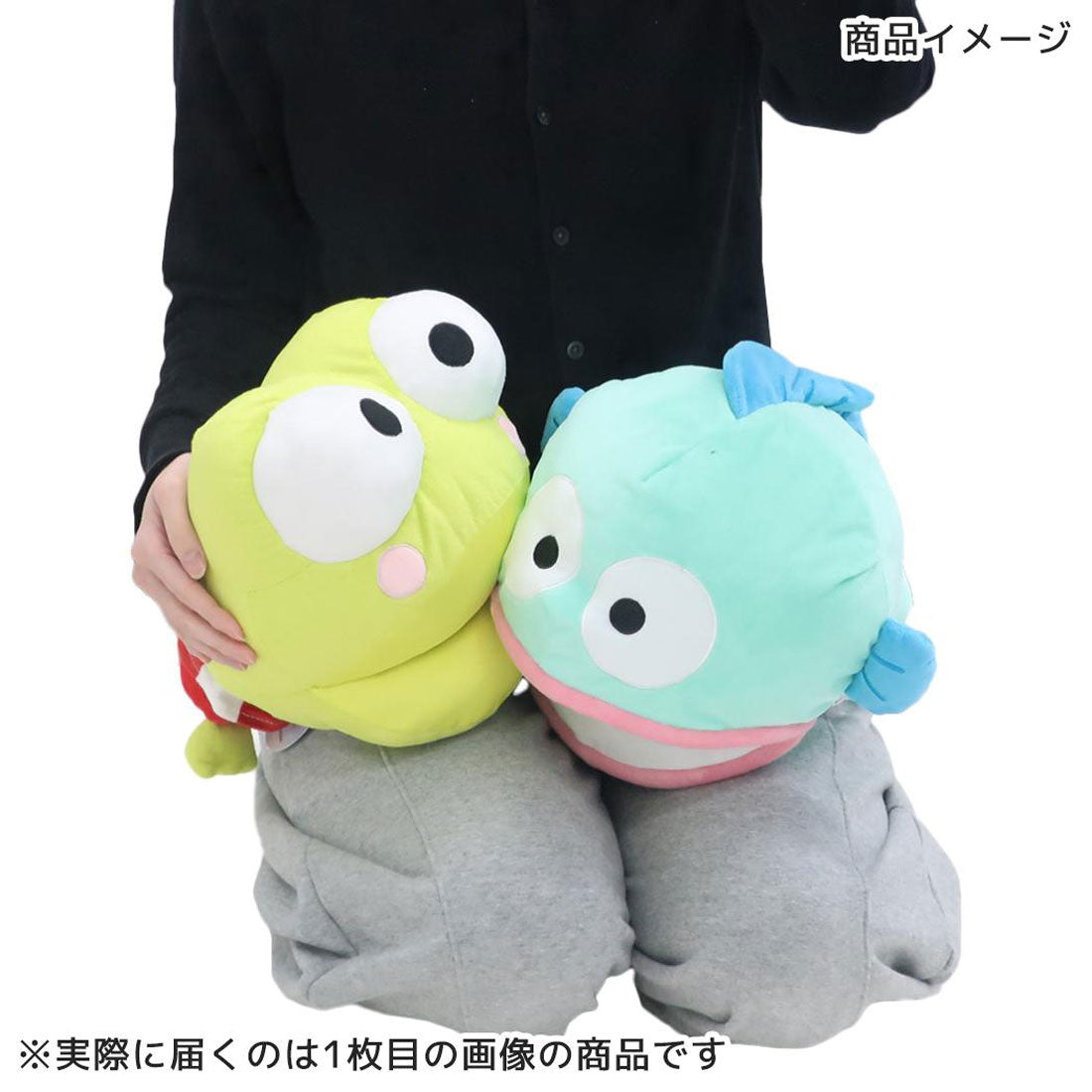 シネマコレクション cinemacollection ハンギョドン クッション パクパクッション サンリオ モリシタ インテリア 冷感生地 キャラクター グッズ ブルー
