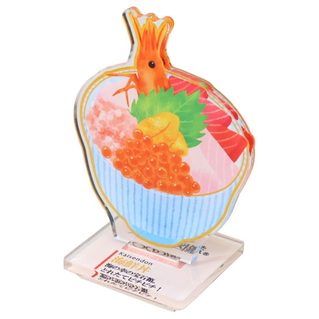 シネマコレクション cinemacollection 大人の図鑑 はんこ アクリルスタンドスタンプ 海鮮丼 カミオジャパン コレクション雑貨 日本製 おもしろ雑貨 グッズ 他