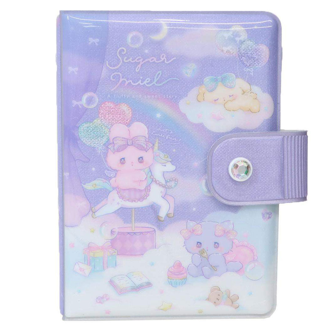 シネマコレクション cinemacollection シュガーミエル シール帳 マイシールバインダー クーリア シールシート10枚付き シール交換帳 小学生 子ども グッズ パープル