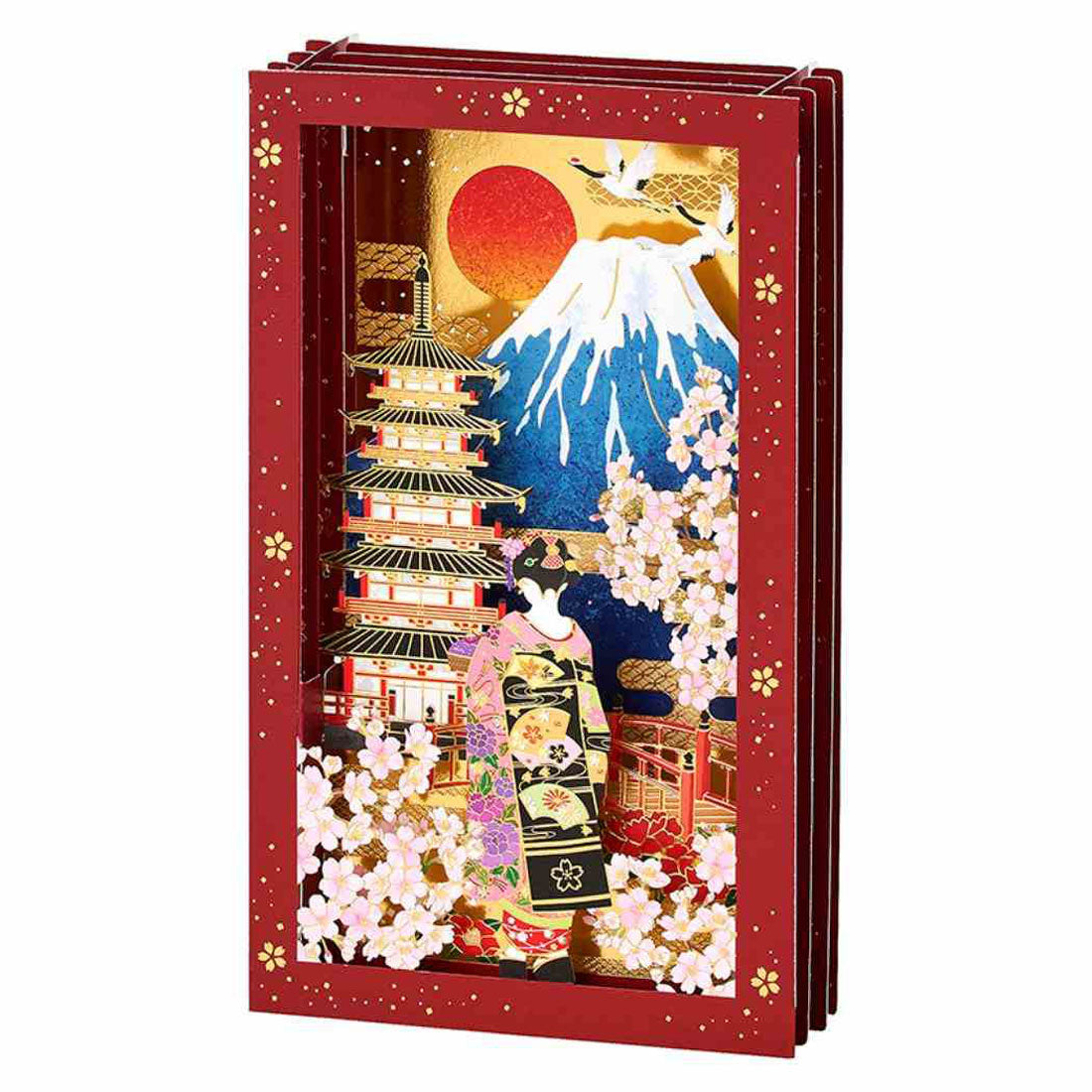 シネマコレクション cinemacollection グリーティングカード ワフウ WA11-6 多目的 富士山と舞妓 サンリオ メッセージカード 立体カード グッズ 他