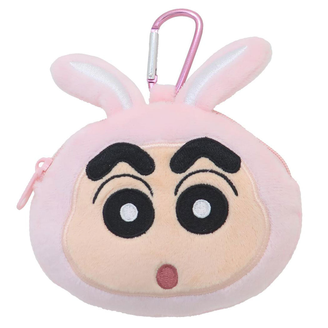 シネマコレクション cinemacollection クレヨンしんちゃん マスコット カラビナ付きぬいぐるみファスナーマスコット 変身しんちゃん うさぎ ティーズファクトリー 小物入れ アニメキャラクター グッズ ピンク