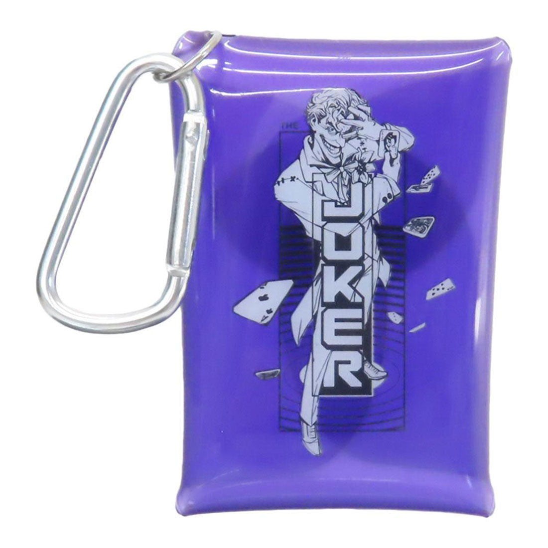 シネマコレクション cinemacollection ジョーカー ミニポーチ カラビナ付きスナップクリアポーチ パープル THE JOKER DCコミック ティーズファクトリー 小物入れ キャラクター グッズ 他