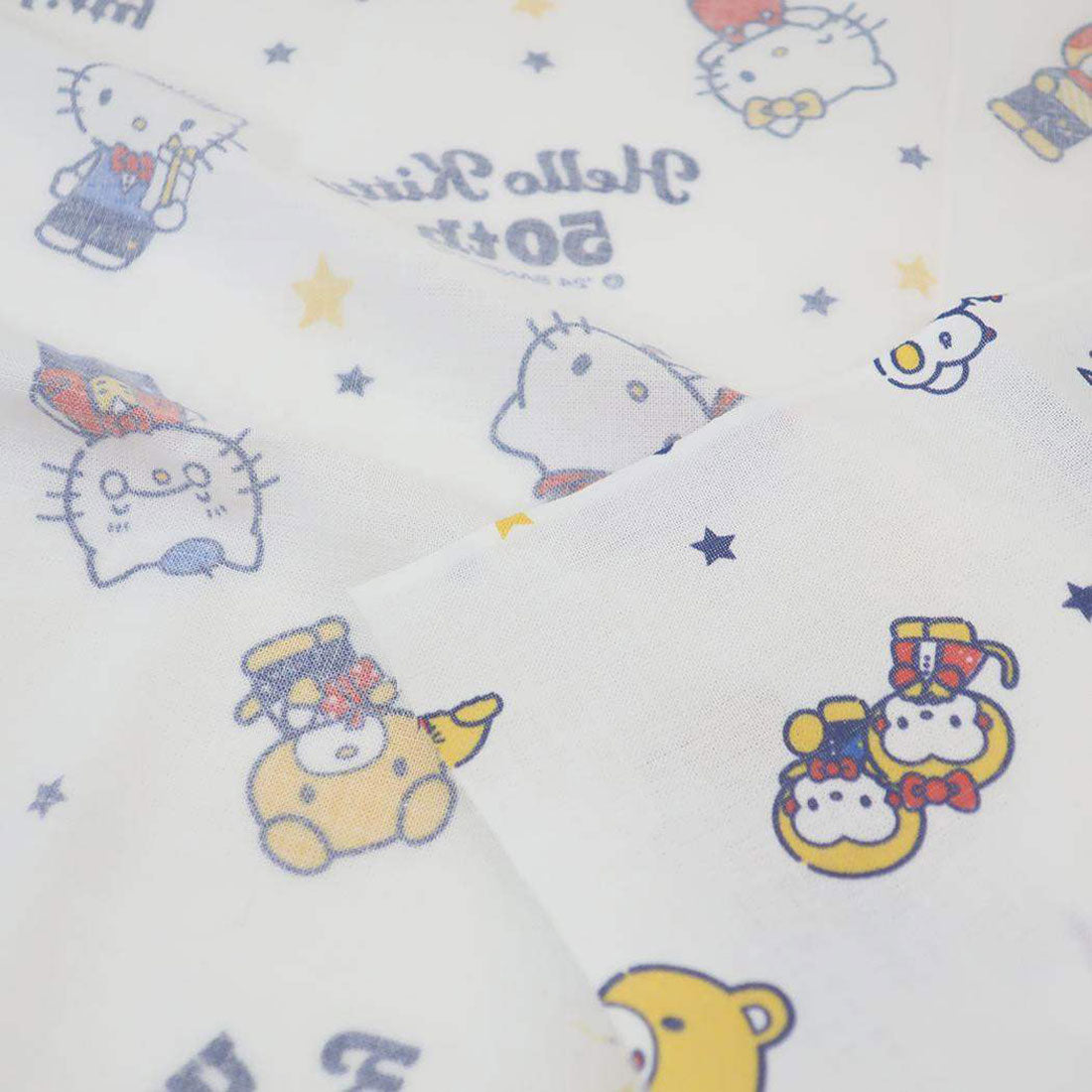 シネマコレクション cinemacollection ハローキティ てぬぐい 手ぬぐい 50th サンリオ ワタナベ 日本たおる 手拭い キャラクター グッズ マルチカラー