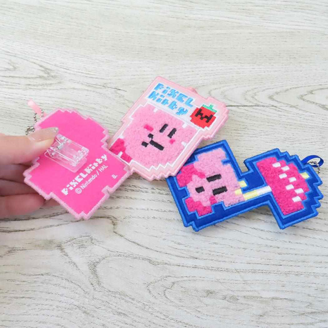 シネマコレクション cinemacollection 星のカービィx大図まこと キーチェーン 刺繍ワッペンチャーム ホバリング ジェイズプランニング キーホルダー かわいい キャラクター グッズ ピンク