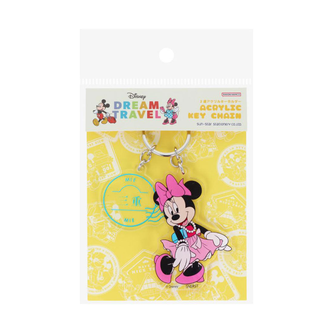 シネマコレクション cinemacollection ミニーマウス キーリング 2連アクリルキーホルダー DREAM TRAVEL 三重県 ディズニー サンスター文具 アクキー キャラクター グッズ 他
