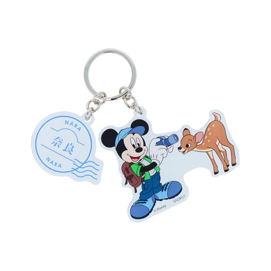 シネマコレクション cinemacollection ミッキーマウス キーリング 2連アクリルキーホルダー DREAM TRAVEL 奈良県 ディズニー サンスター文具 アクキー キャラクター グッズ 他