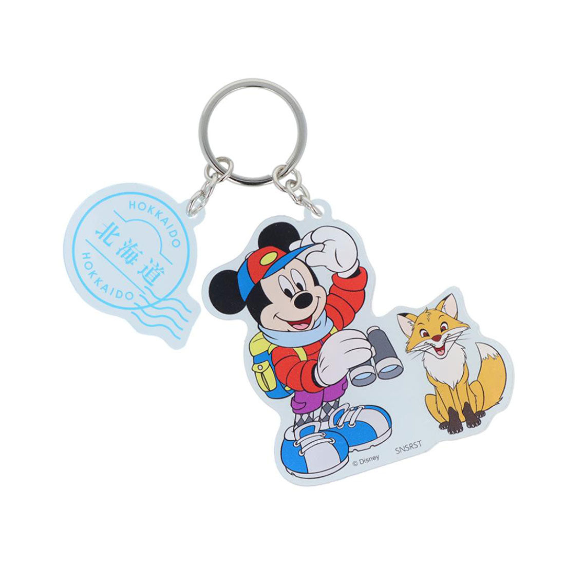 シネマコレクション cinemacollection ミッキーマウス キーリング 2連アクリルキーホルダー DREAM TRAVEL 北海道 ディズニー サンスター文具 アクキー キャラクター グッズ マルチカラー