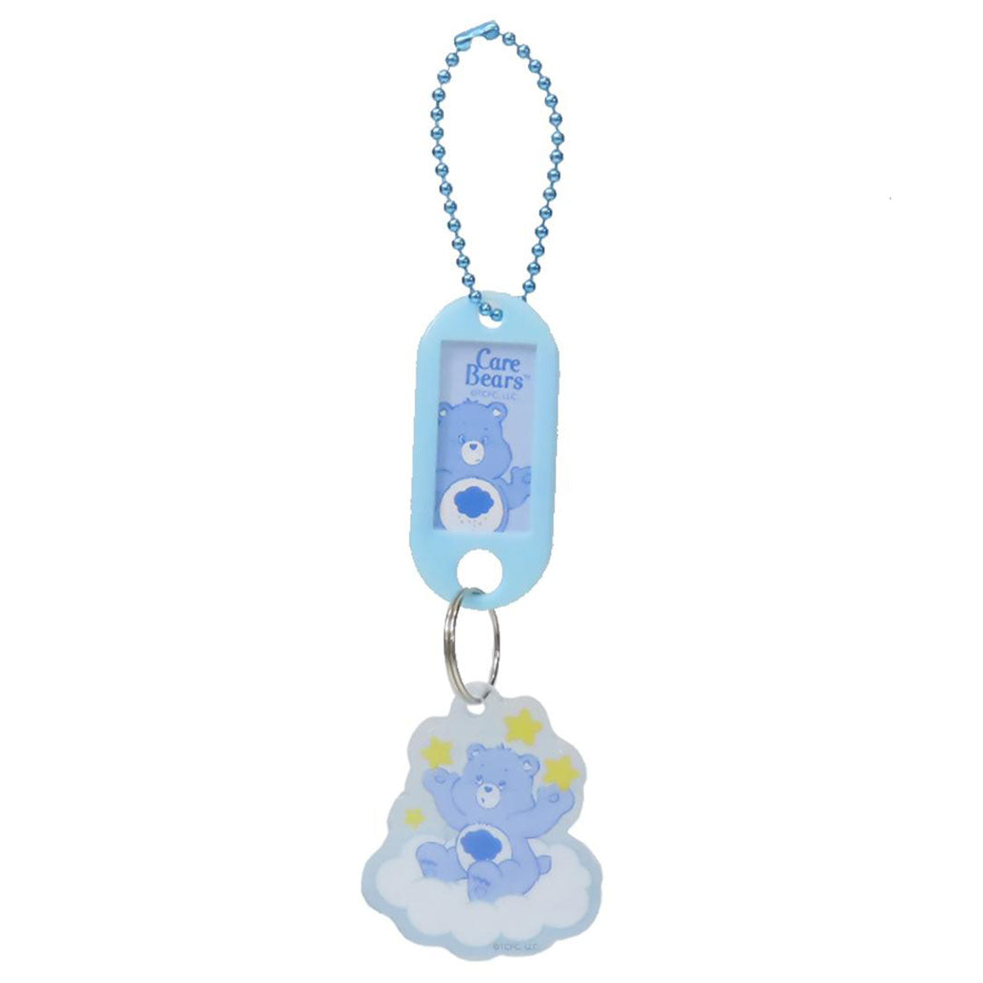 シネマコレクション cinemacollection ケアベア キーチェーン ネームタグキーホルダー グランピーベア CareBears ティーズファクトリー かわいい キャラクター グッズ ブルー