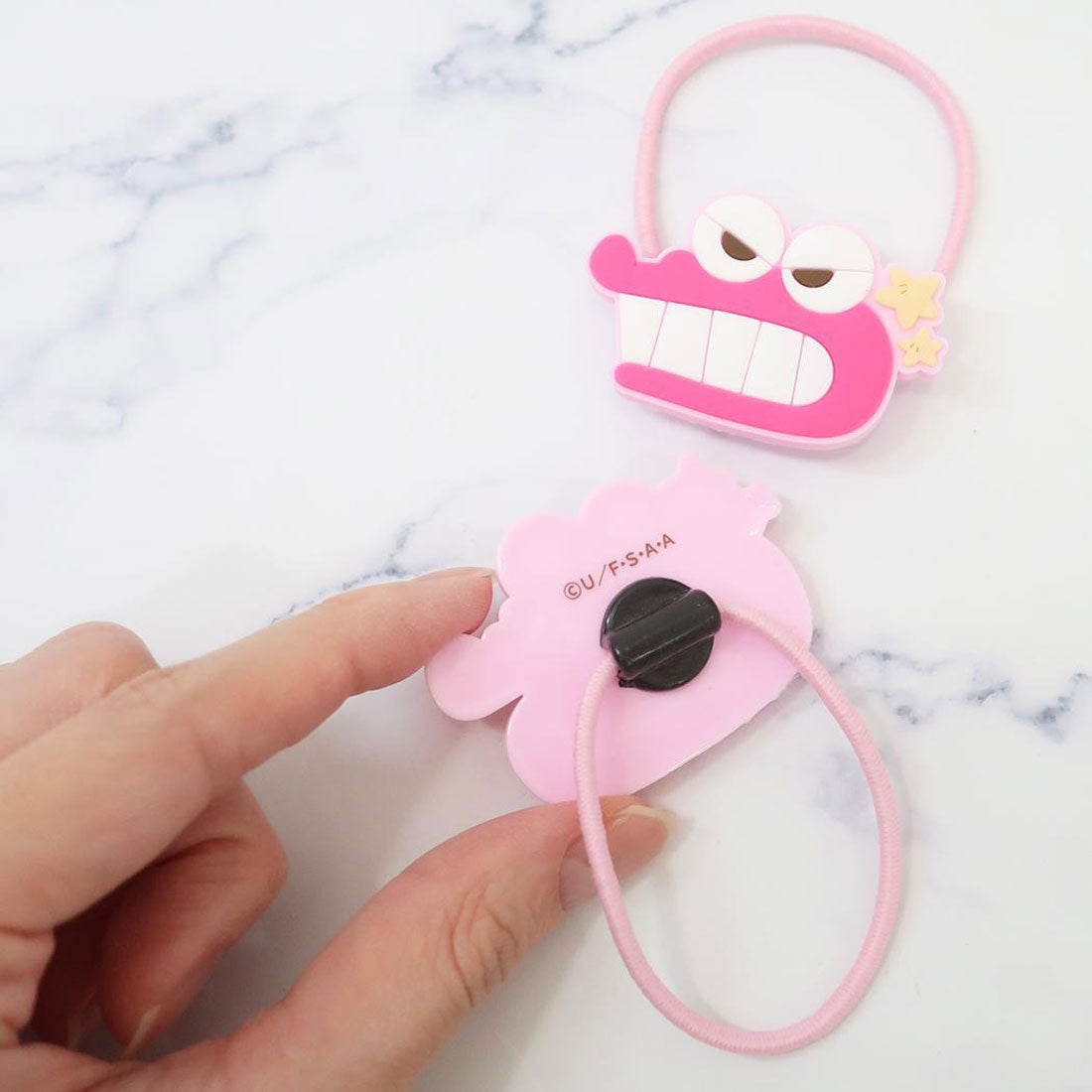 シネマコレクション cinemacollection クレヨンしんちゃん ヘアアクセ ヘアゴム2P ライトピンク アイプランニング 髪飾り アニメキャラクター グッズ ピンク