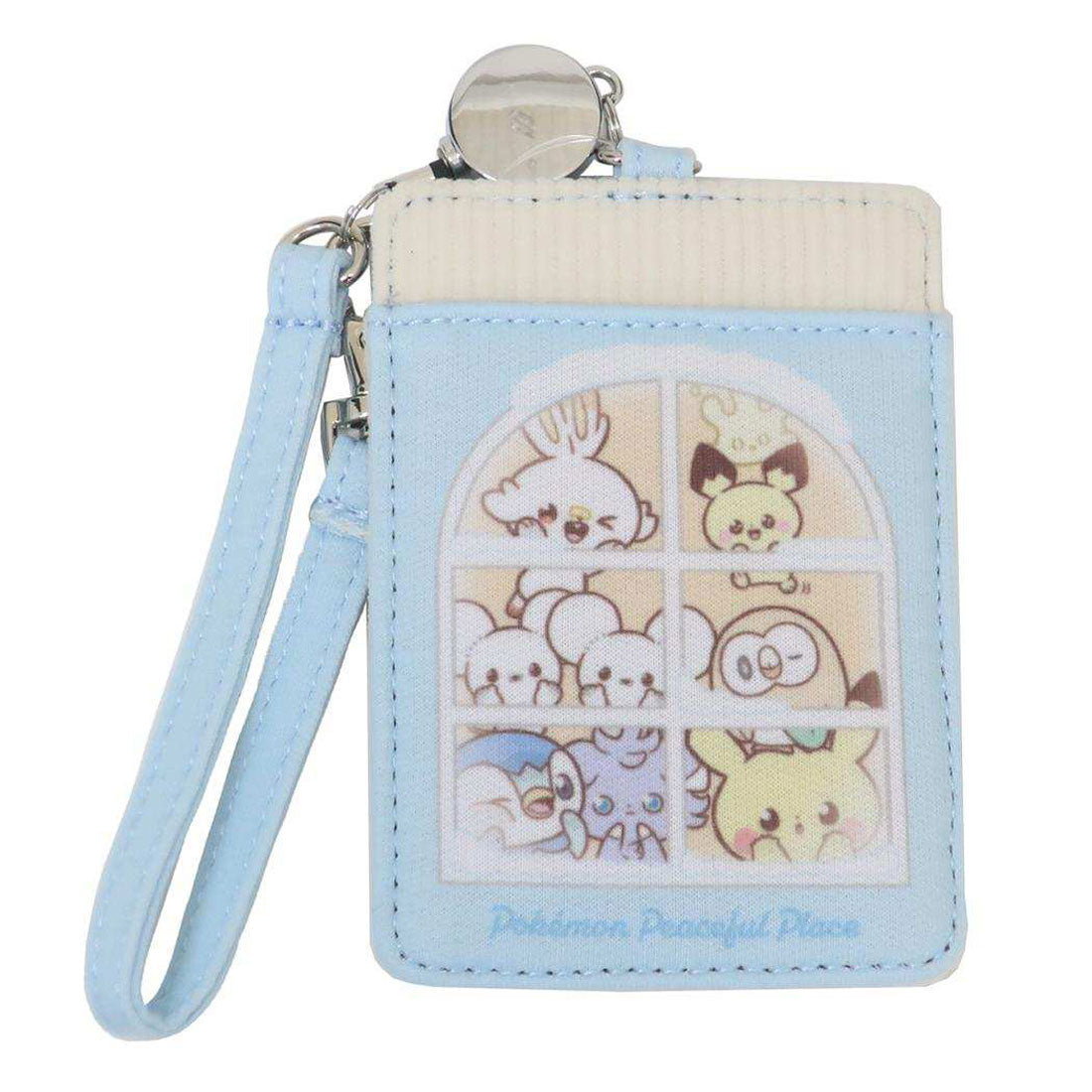 シネマコレクション cinemacollection ポケットモンスター 定期入れ リール付きシングルパスケース ポケピース ウインターシリーズ ポケモン マリモクラフト 通勤 通学 ICカードケース キャラクター グッズ ブルー