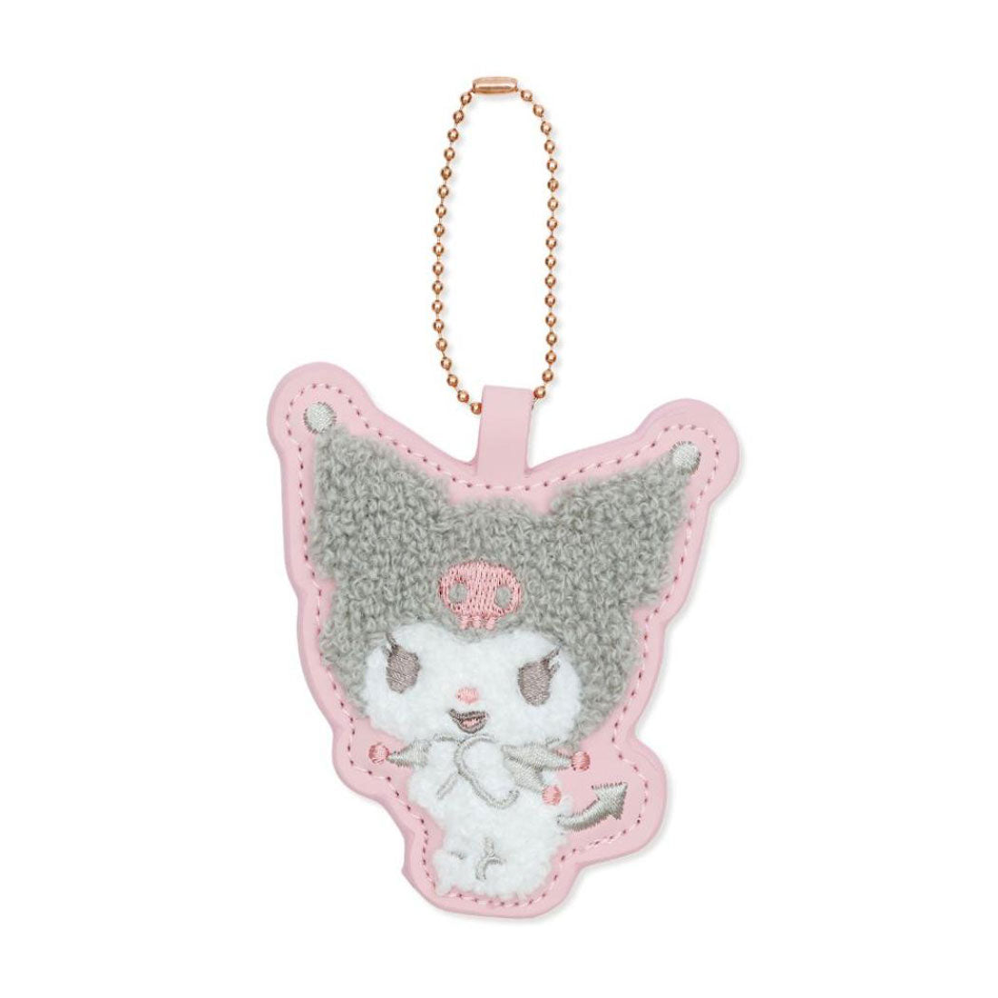 シネマコレクション cinemacollection クロミ キーチェーン お名前ホルダー 相良刺繍 サンリオ エムプラン ネームタグ キャラクター グッズ ピンク