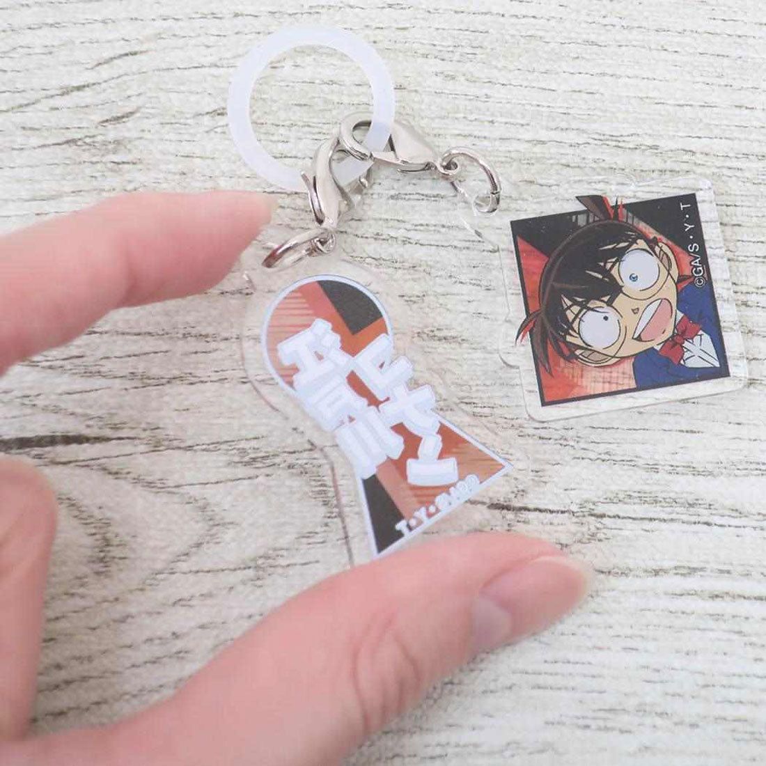 シネマコレクション cinemacollection 名探偵コナン レイングッズ アクリルマーカーチャームセット 2個セット 江戸川コナン 少年サンデー アイアップ 目印 傘マーカー ボトルマーカー アニメキャラクター グッズ レッド