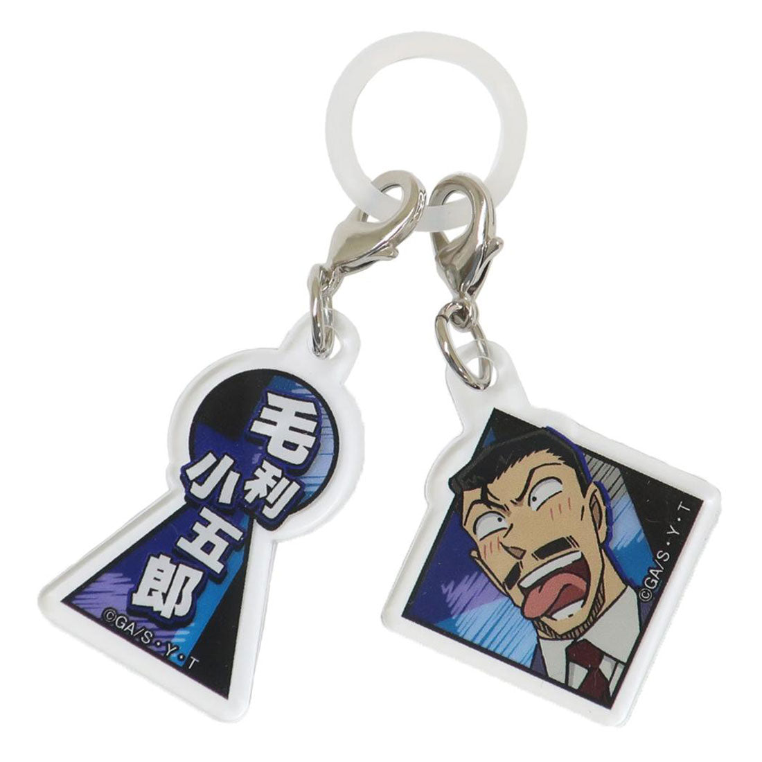 シネマコレクション cinemacollection 名探偵コナン レイングッズ アクリルマーカーチャームセット 2個セット 毛利小五郎 少年サンデー アイアップ 目印 傘マーカー ボトルマーカー アニメキャラクター グッズ マルチカラー