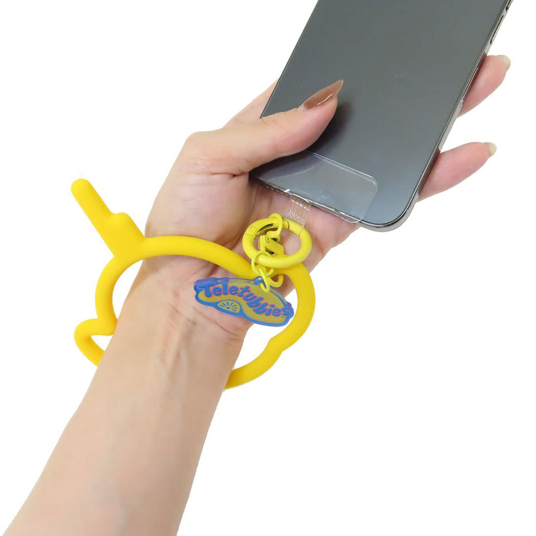 シネマコレクション cinemacollection テレタビーズ スマホアクセ マルチリングプラス シリコンブレスレット Laa-Laa グルマンディーズ 落下防止 スマホホルダー キャラクター グッズ イエロー