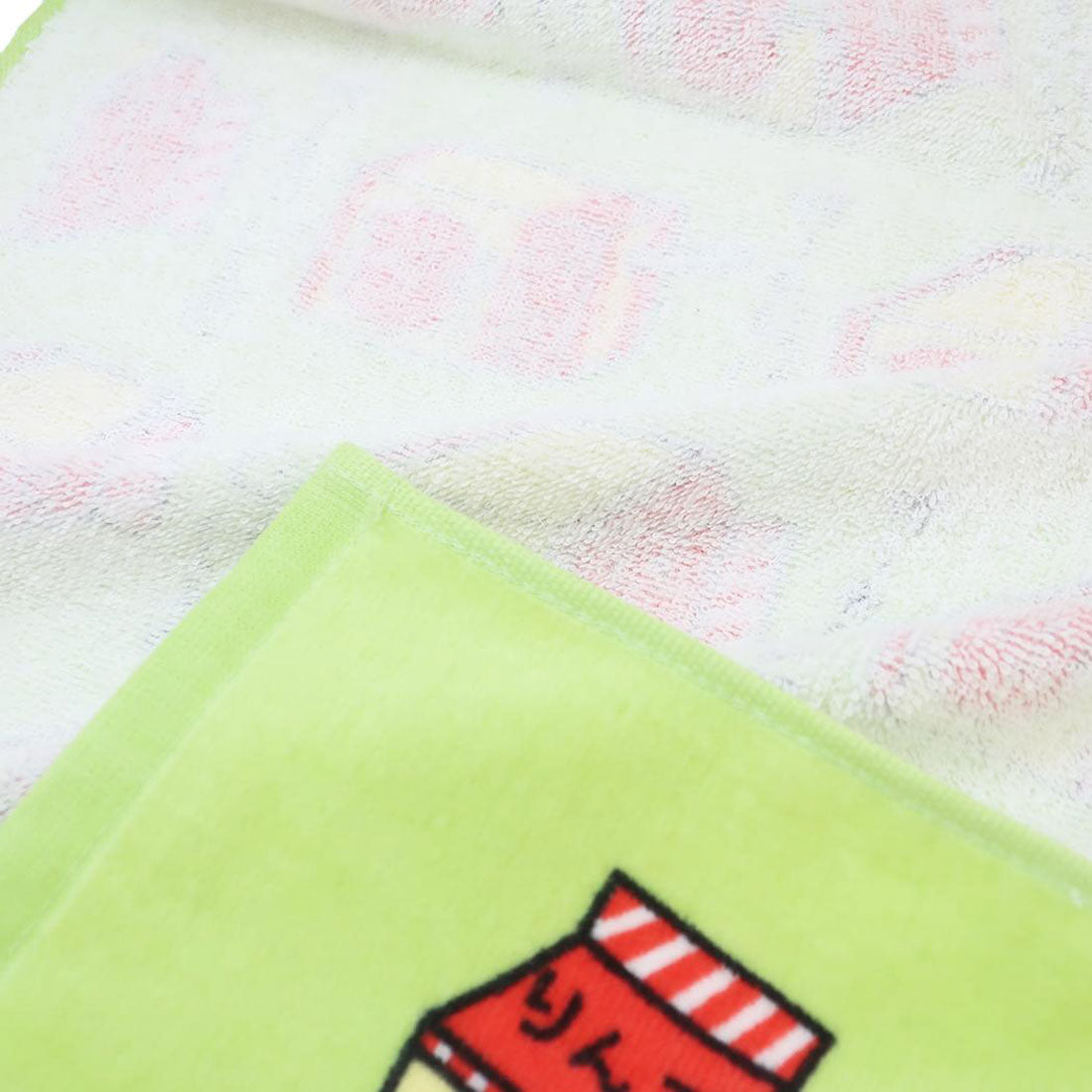 シネマコレクション cinemacollection おえかきさん フェイスタオル プリントロングタオル りんごじゅーすさん オクタニ おもしろタオル 面白雑貨 グッズ グリーン