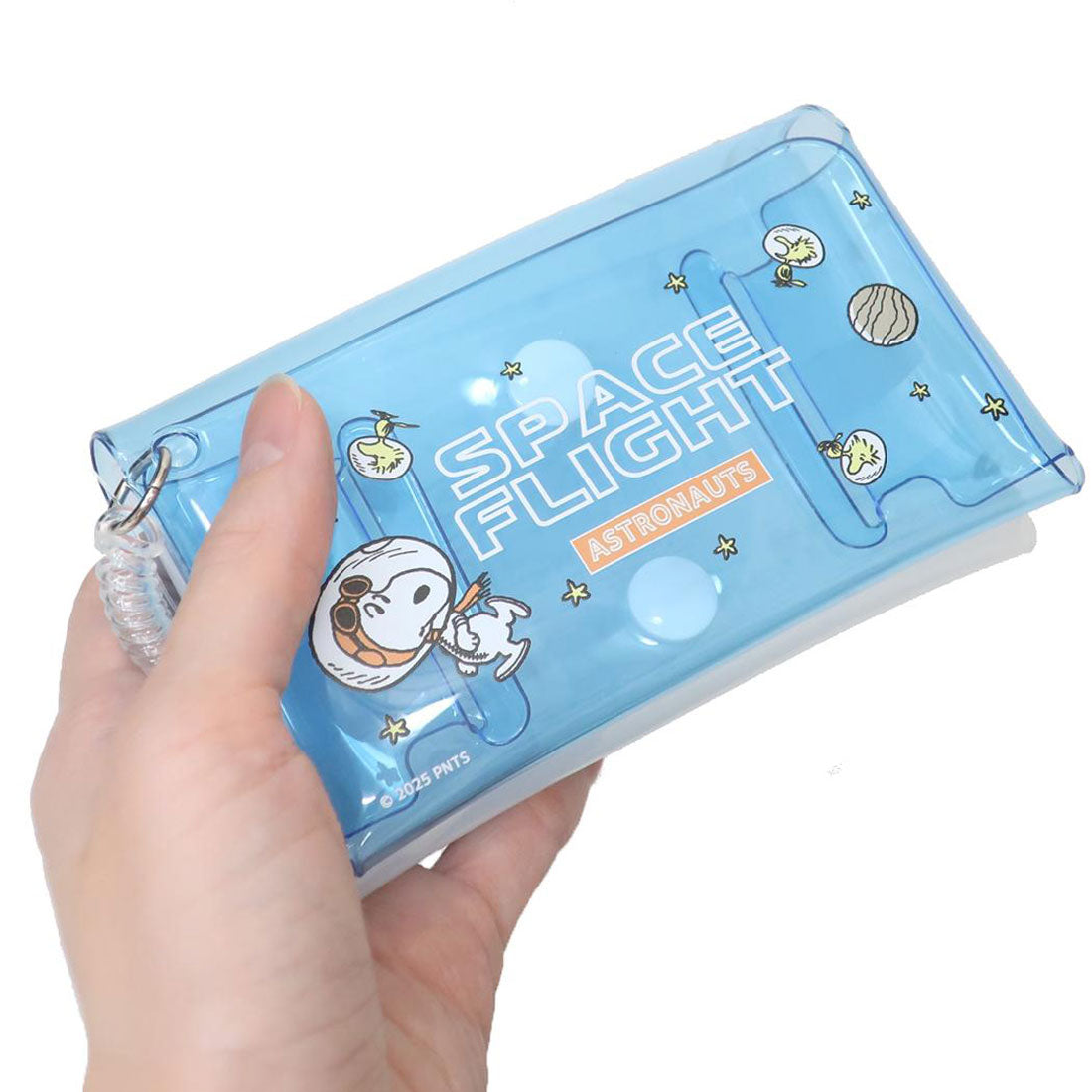 シネマコレクション cinemacollection スヌーピー クリアポーチ ふたごポーチ アストロノーツ BL ピーナッツ マリモクラフト ミニポーチ 小物入れ キャラクター グッズ ブルー